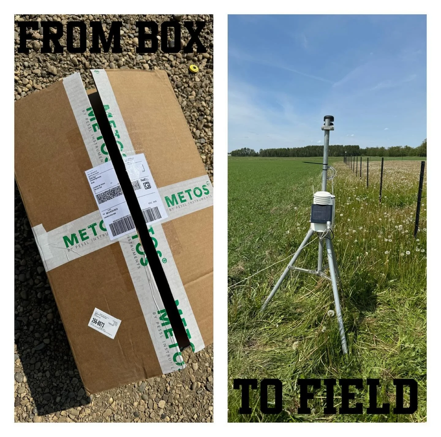 Monitor the weather on your farm with Metos Weather Stations! 
-Installed and monitored by Emerald Agronomy

#Agronomy #Weather #WeatherStations #Data #Climate #Rainfall #DiseaseMonitoring #SoilMoisture #PesslInstruments #Metos #FieldClimate