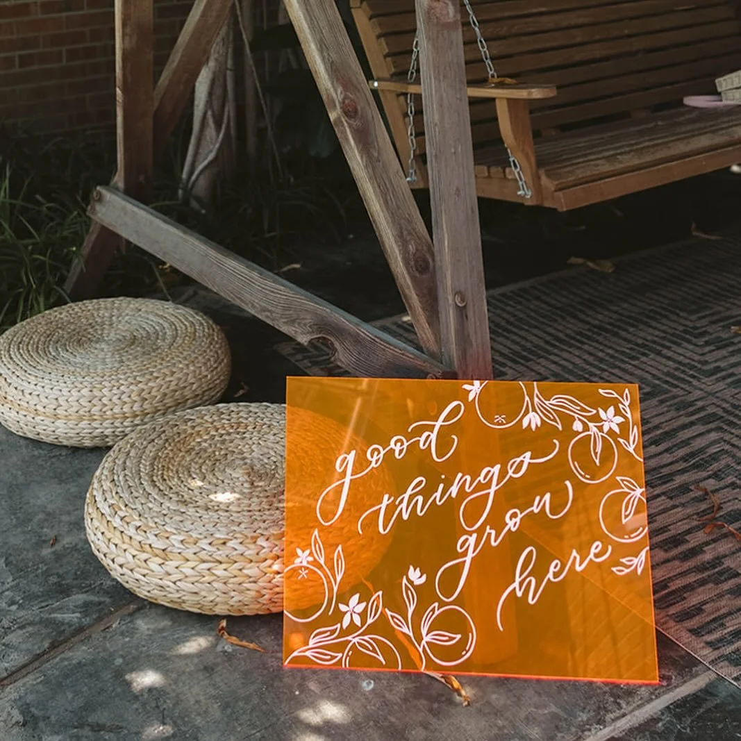 When I think of October, immediately the color orange comes to mind. So what better time than now to showcase this piece from T &amp; M&rsquo;s special reception at @campbelldomehouse where there are actual orange trees!!! Like, are you kidding me?!?