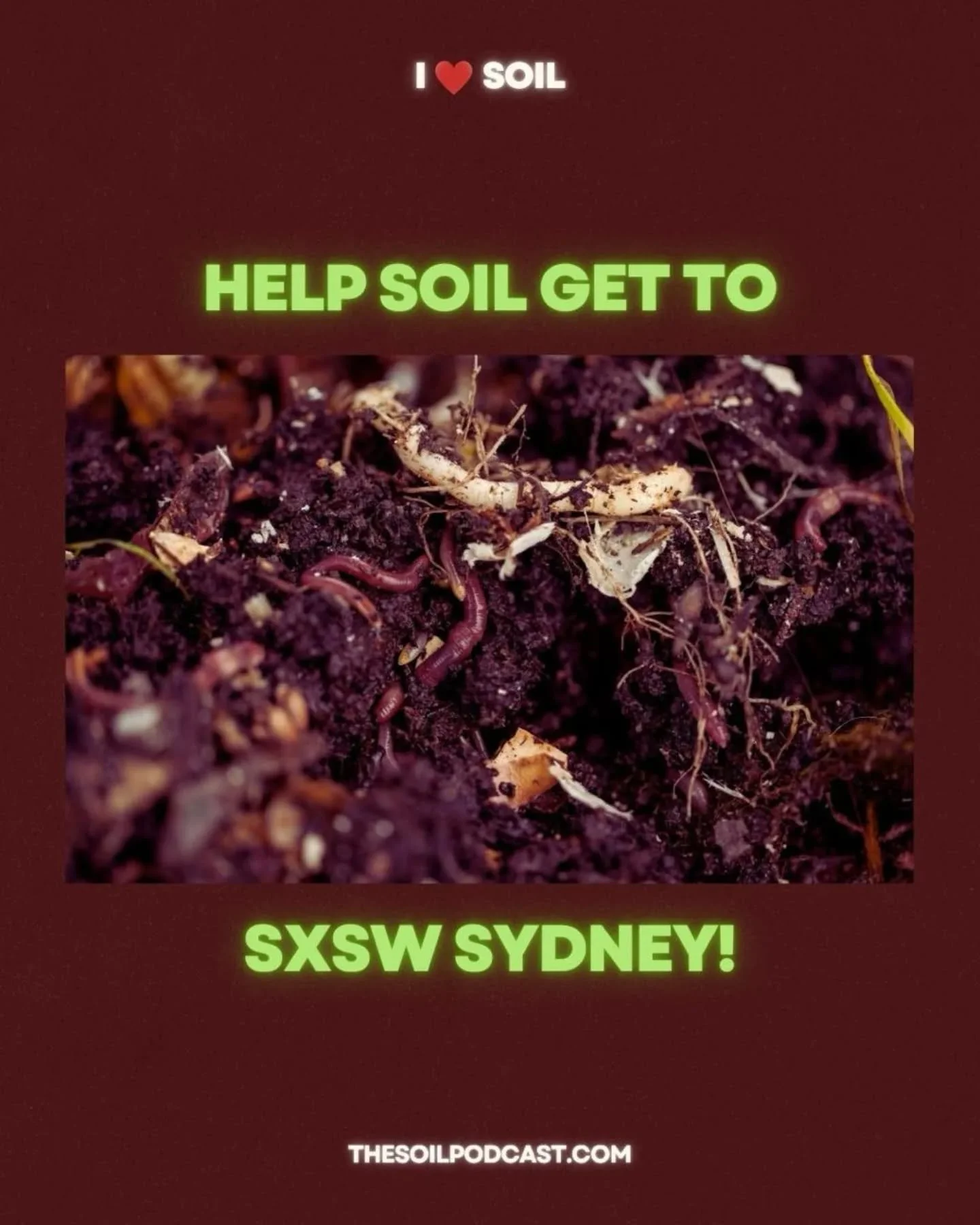 Help us get soil on the stage at SXSW Sydney by voting for our session &lsquo;From dirt to soil: rewriting history and unearthing unexpected climate truths&rsquo; - it takes 2 seconds to vote - link in bio! 🪱

#soilsecurity #protectsoil #soilscience