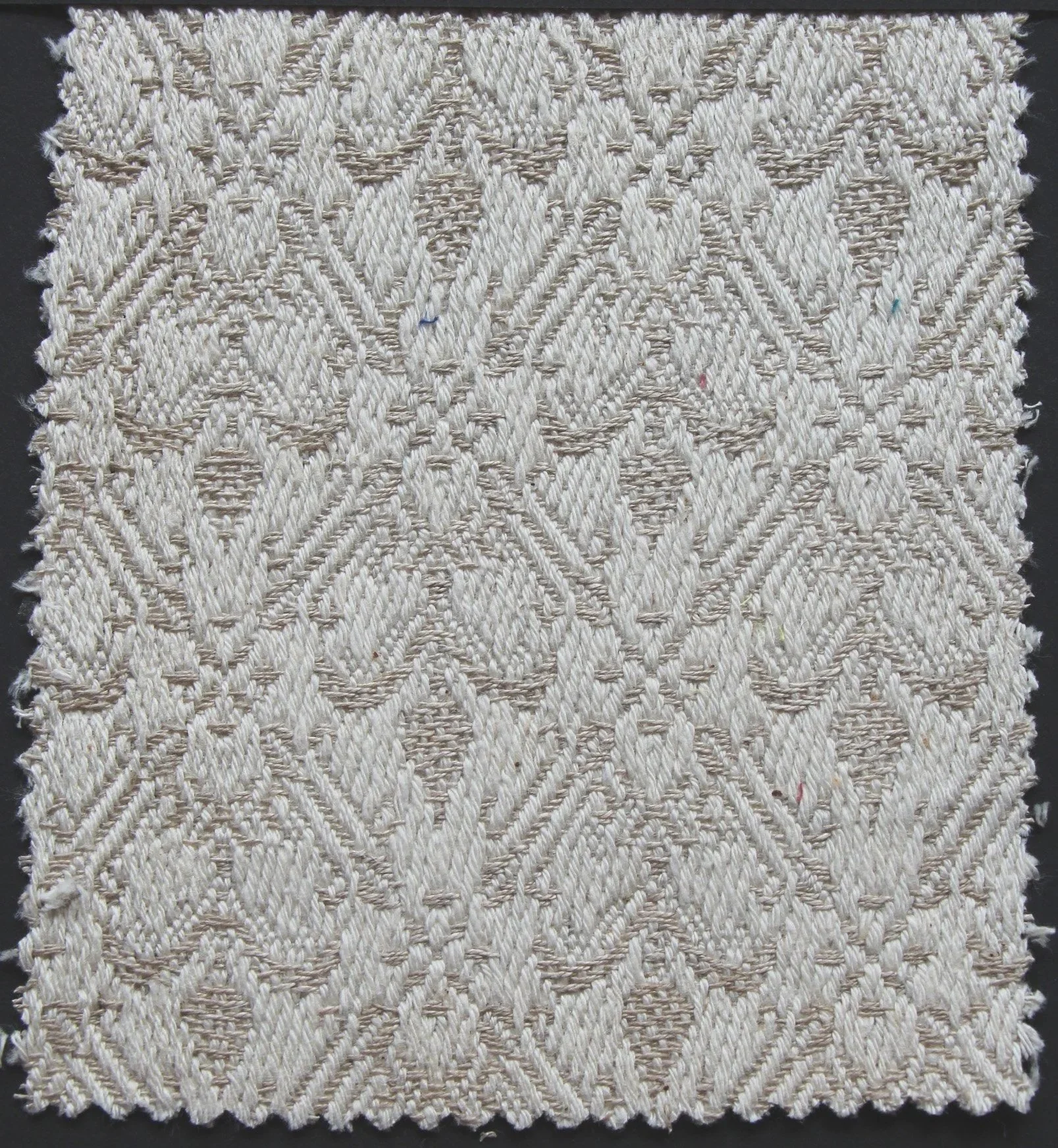 Jacquard Loom Sample — Linen Tablecloth
