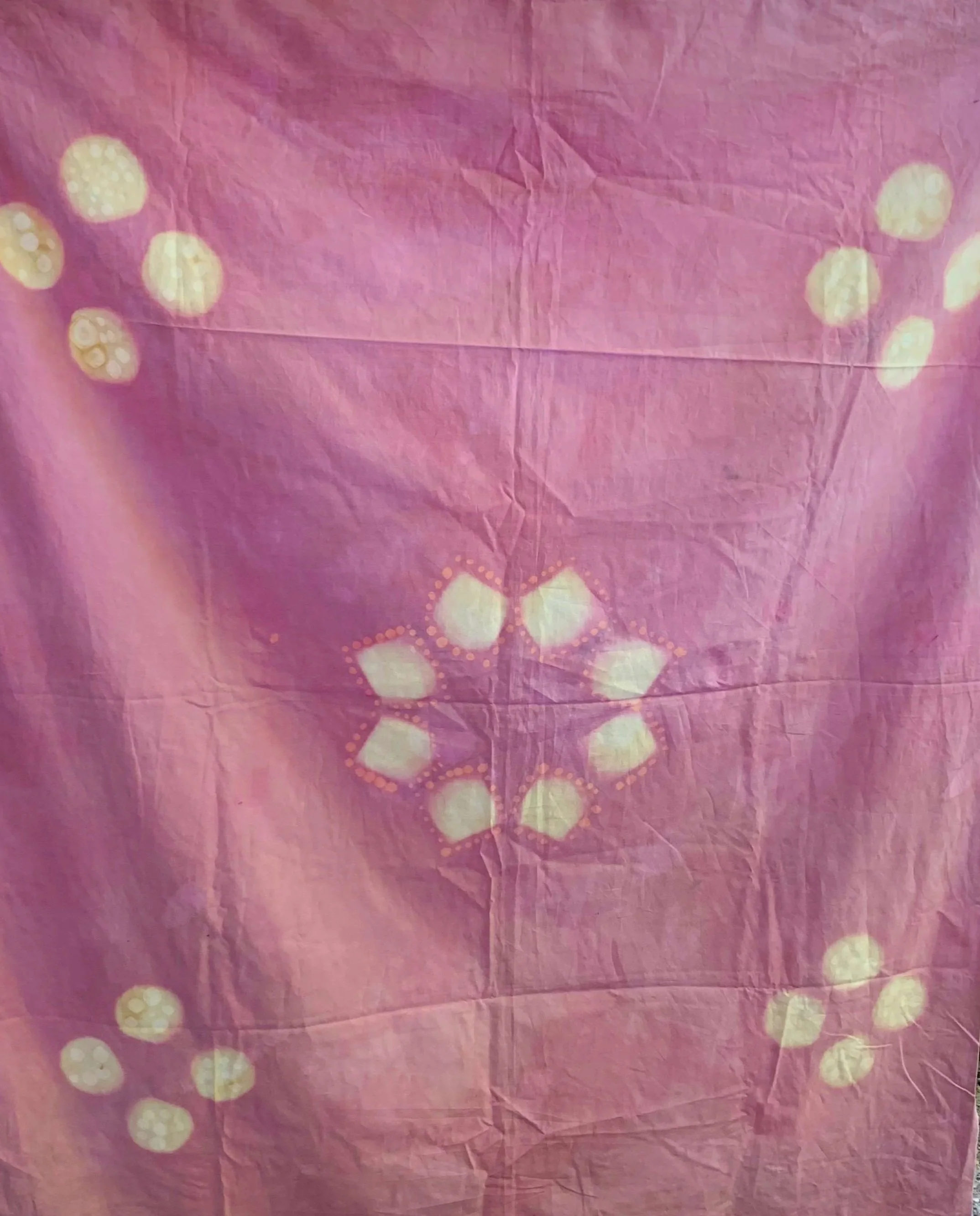 Block Shibori (2020)— Cochineal, Lemon