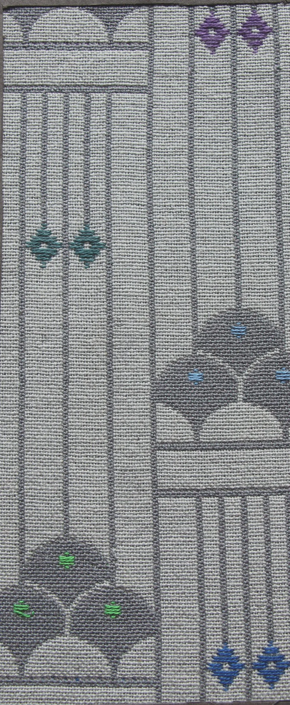Upholstery Sample — Wiener Werkstätte Inspired, Double Weave, Cotton