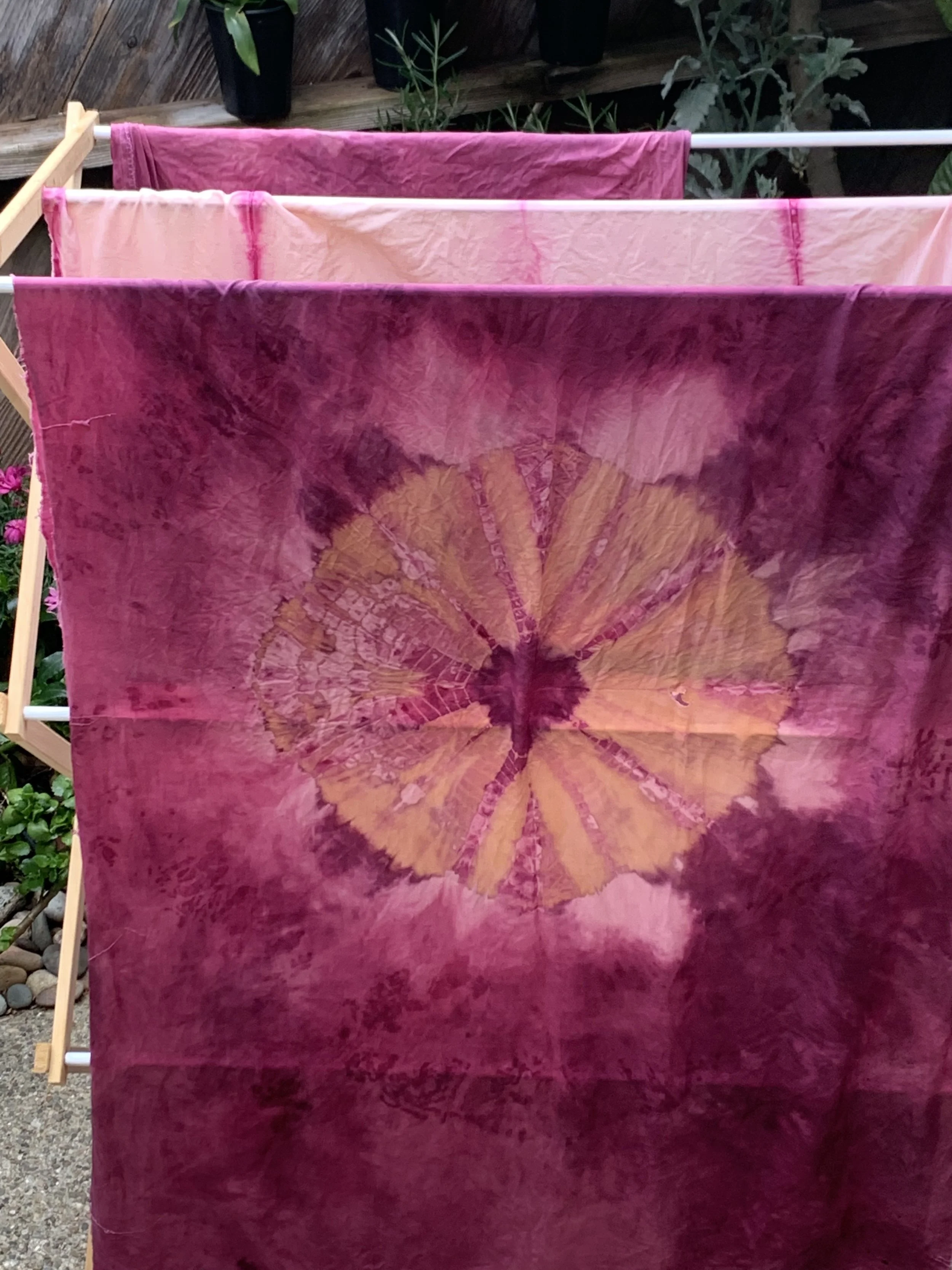 Stitch Shibori  (2021)— Cochineal