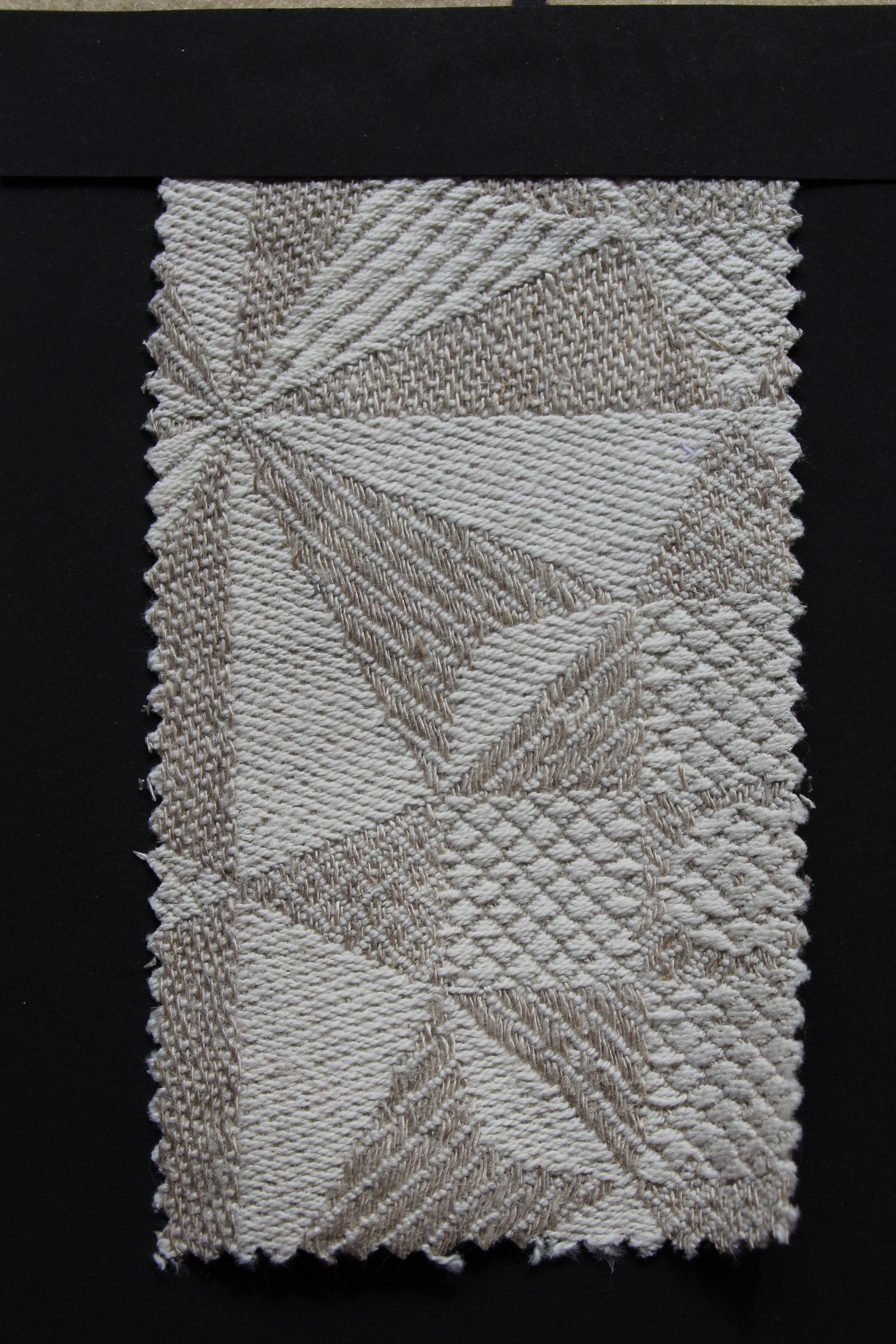 Jacquard Loom Sample — Linen Tablecloth