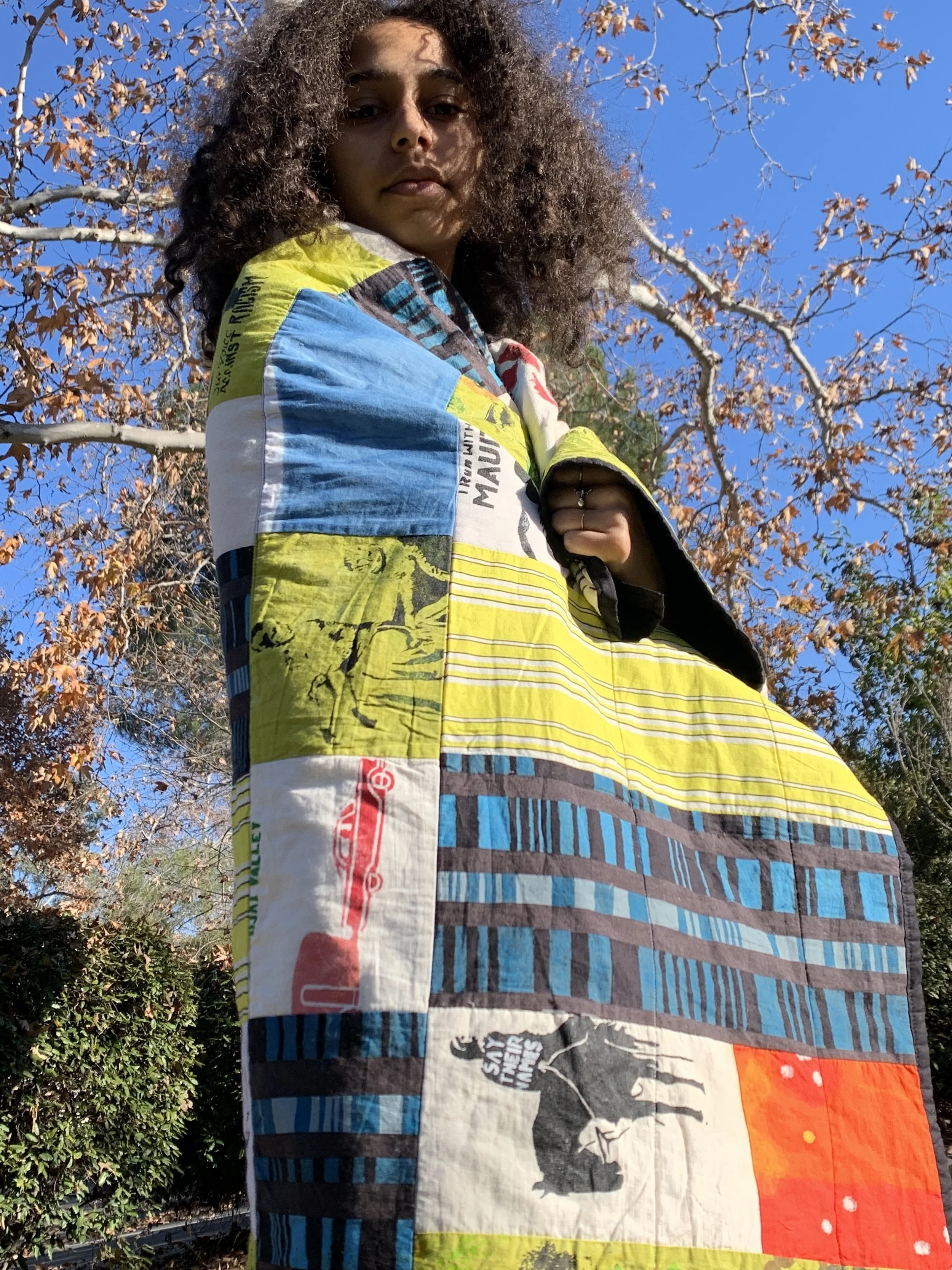 Quilt/Say Their Names (2021) Hand-Printed Cotton Swatches