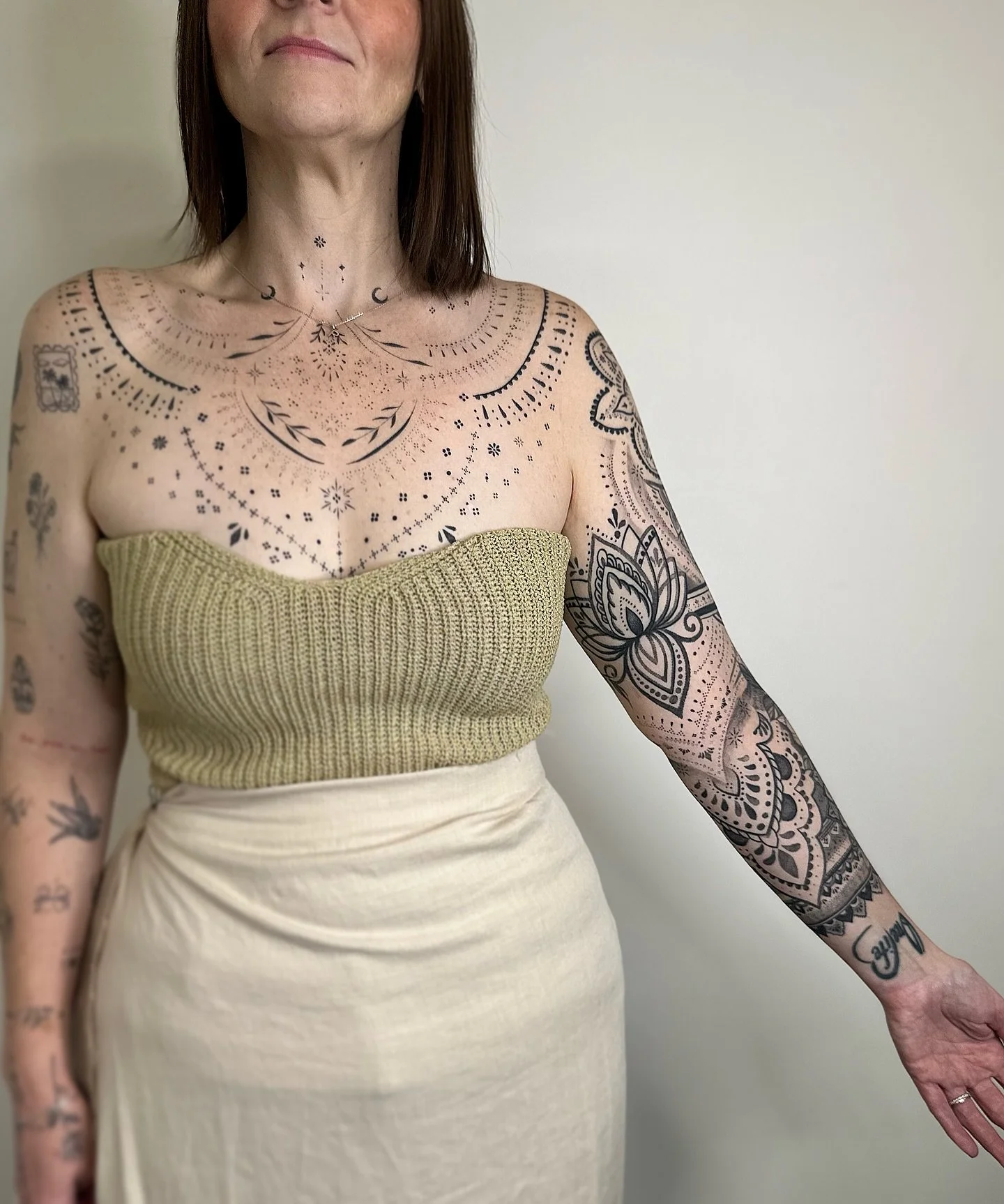 Healed chest and inner arm ✨✨

#healedtattoo #ornamentaltattoo #fullsleeve #goldcoast #tattoogoldcoast