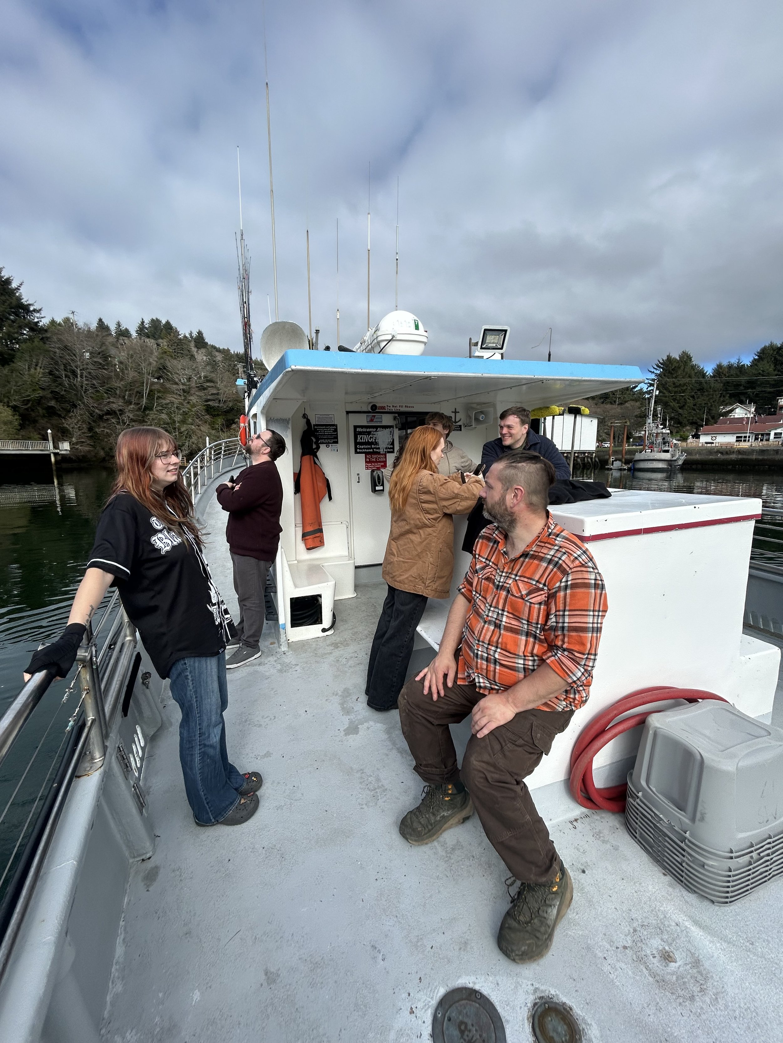 Very first day on set for "My Lover" where we decided to get the hardest scenes out of the way first. Day one was in Depot Bay on a rented fishing boat tour with our cast and crew, most of who'm we'd barely met at this point. After this solid 14 hour