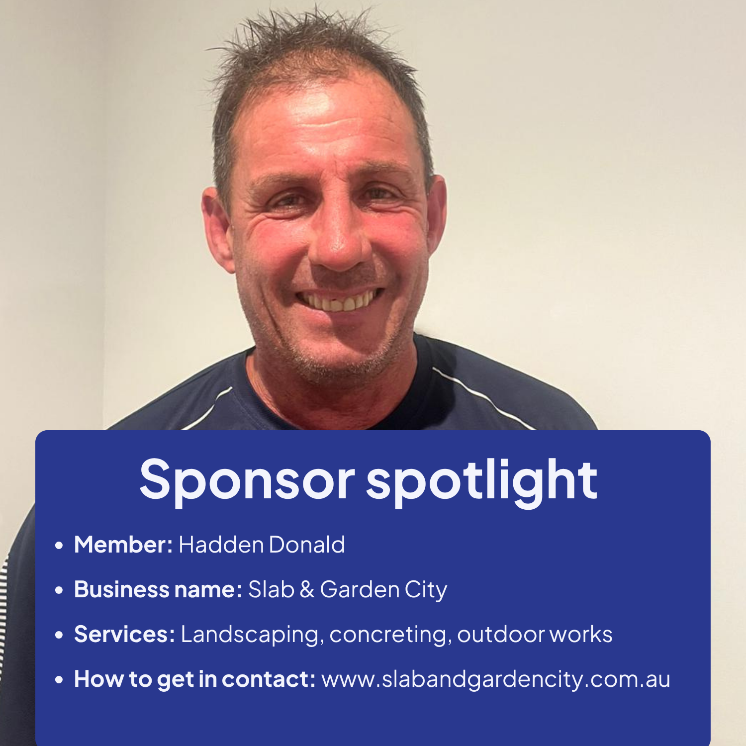 Supporting the Club – Sponsor Spotlight