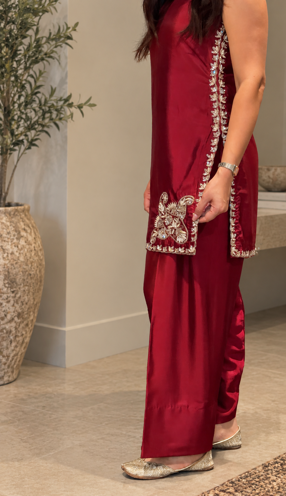 Maroon Embroidered Elegance in a Modern Interior.png