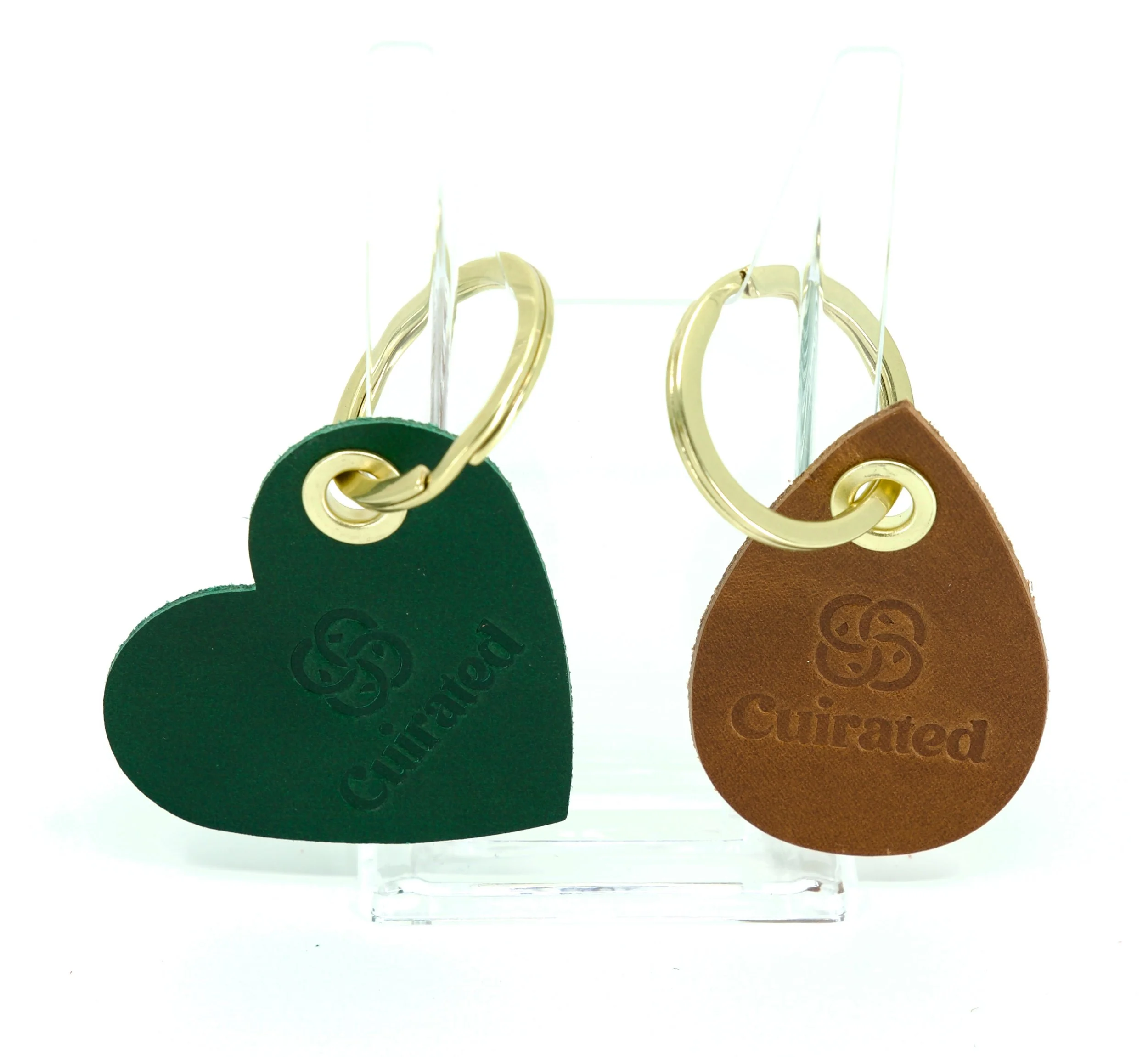 Handcrafted Italian leather key charms for Cuirated's referral reward program