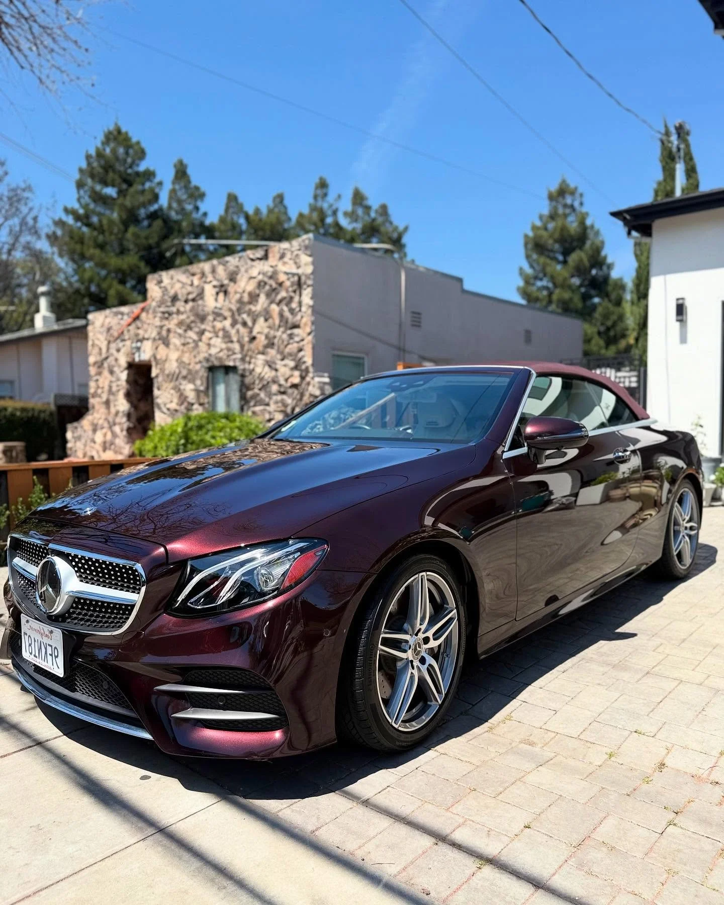 E450 Cabriolet transformed! This beauty just received a 1-Step Paint Correction and a premium 3-year Ceramic Coating. #CarCare #DetailingExperts #MercedesEClass #autodetailer