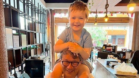 Nick Levenstein with his son, Leon
