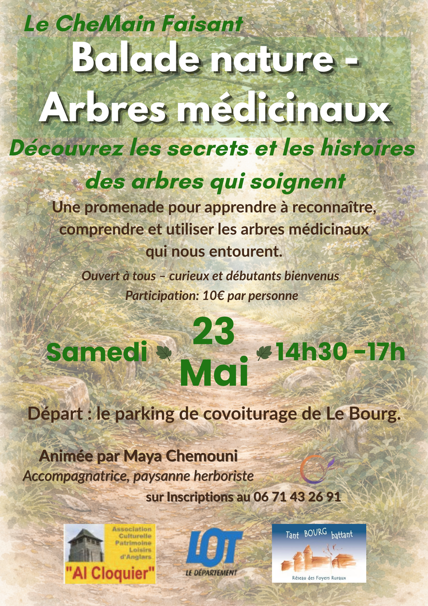 une balade reconnaissance et usage médical d'arbres 
