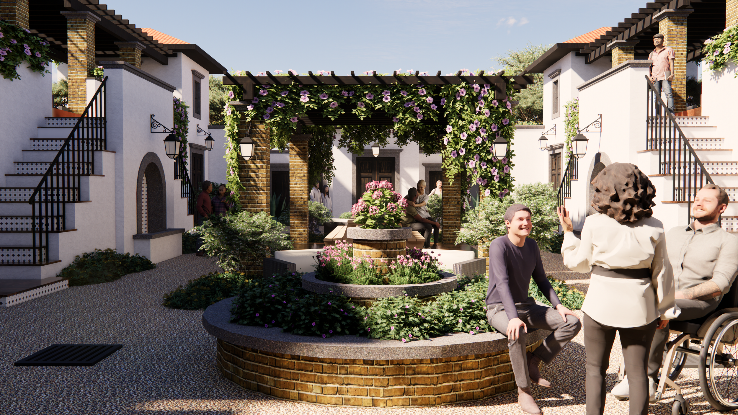 © Studio 29, Architecture–Mariposa Prototype-Courtyard.png