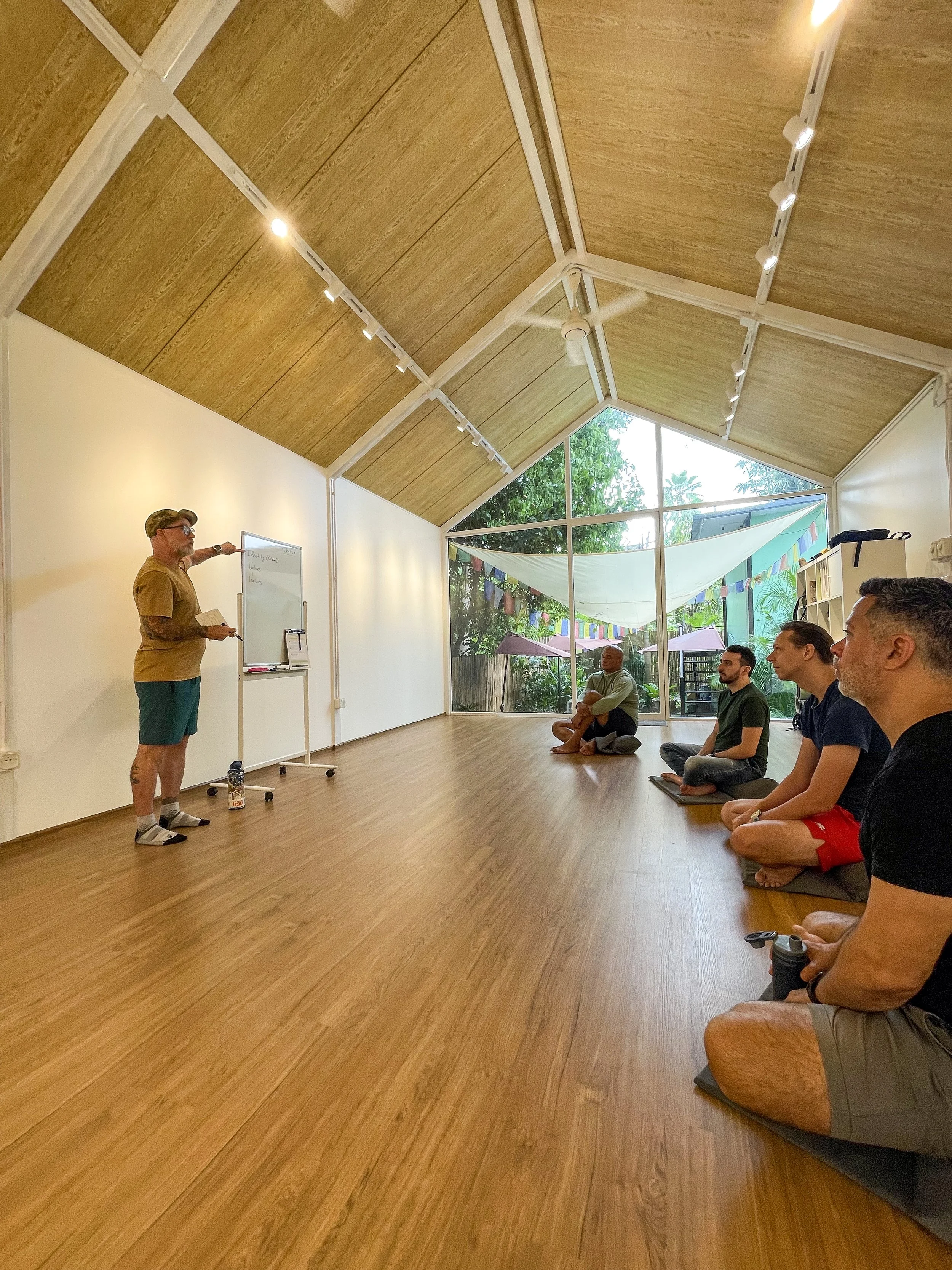 Habit Identity workshop during a Saturday Men's Morning.