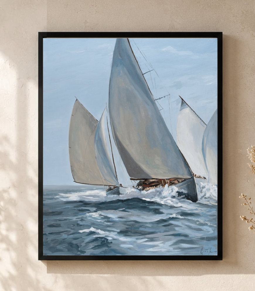 Tirage d'art - Voiles de course