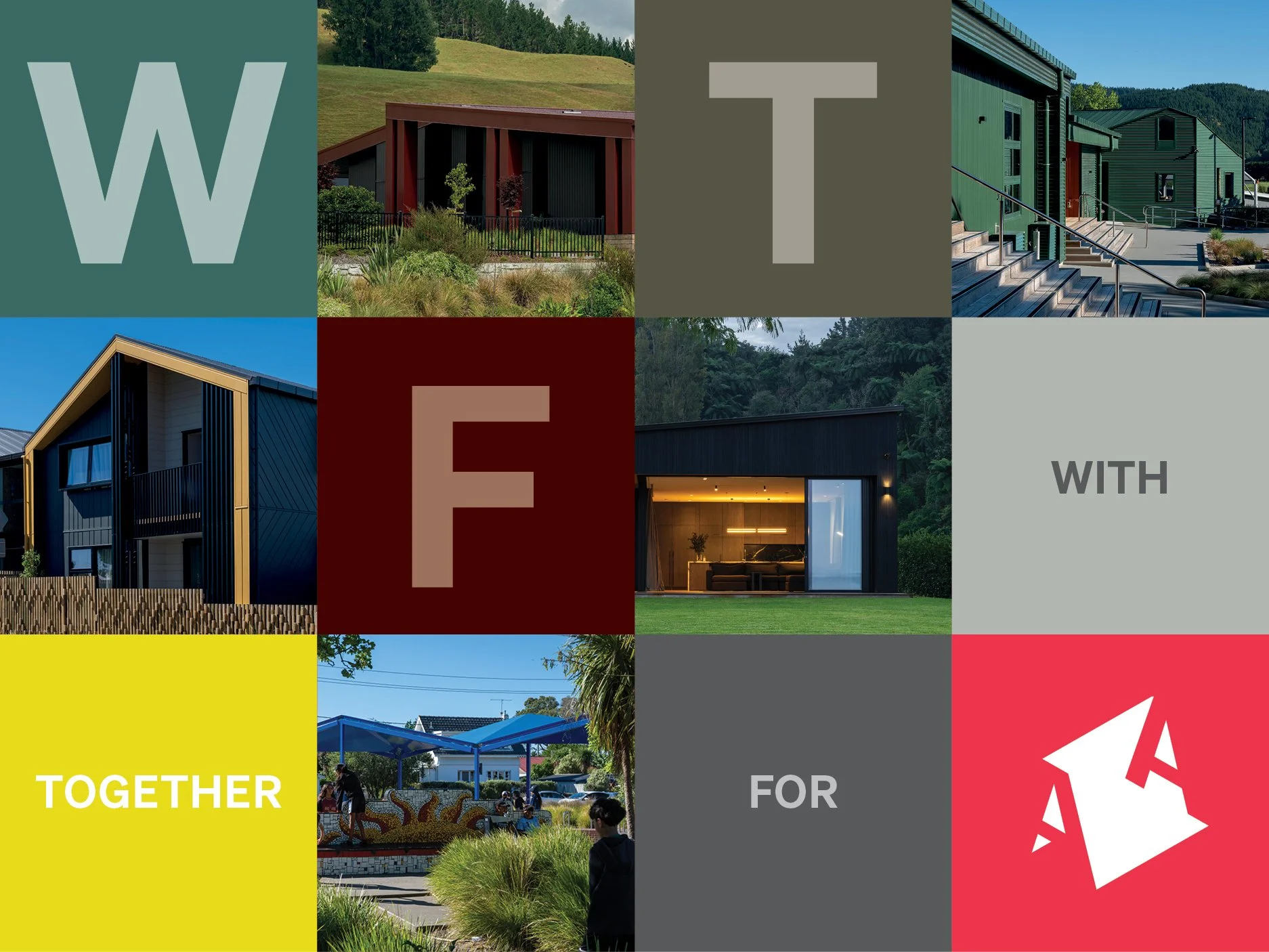 x5 Projects Shaped With, Together, For.