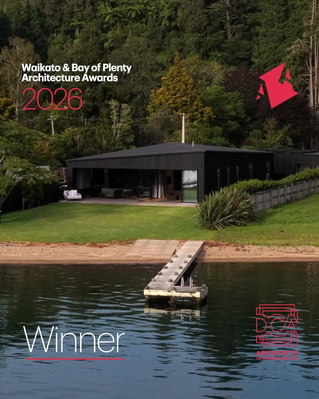 We&rsquo;re thrilled to have received an award for Hauparu Bay House at the Te Kāhui Whaihanga NZIA Waikato &amp; Bay of Plenty Regional Awards.

A simple yet considered lakeside retreat at Hauparu Bay, designed for a valued repeat client and shaped 