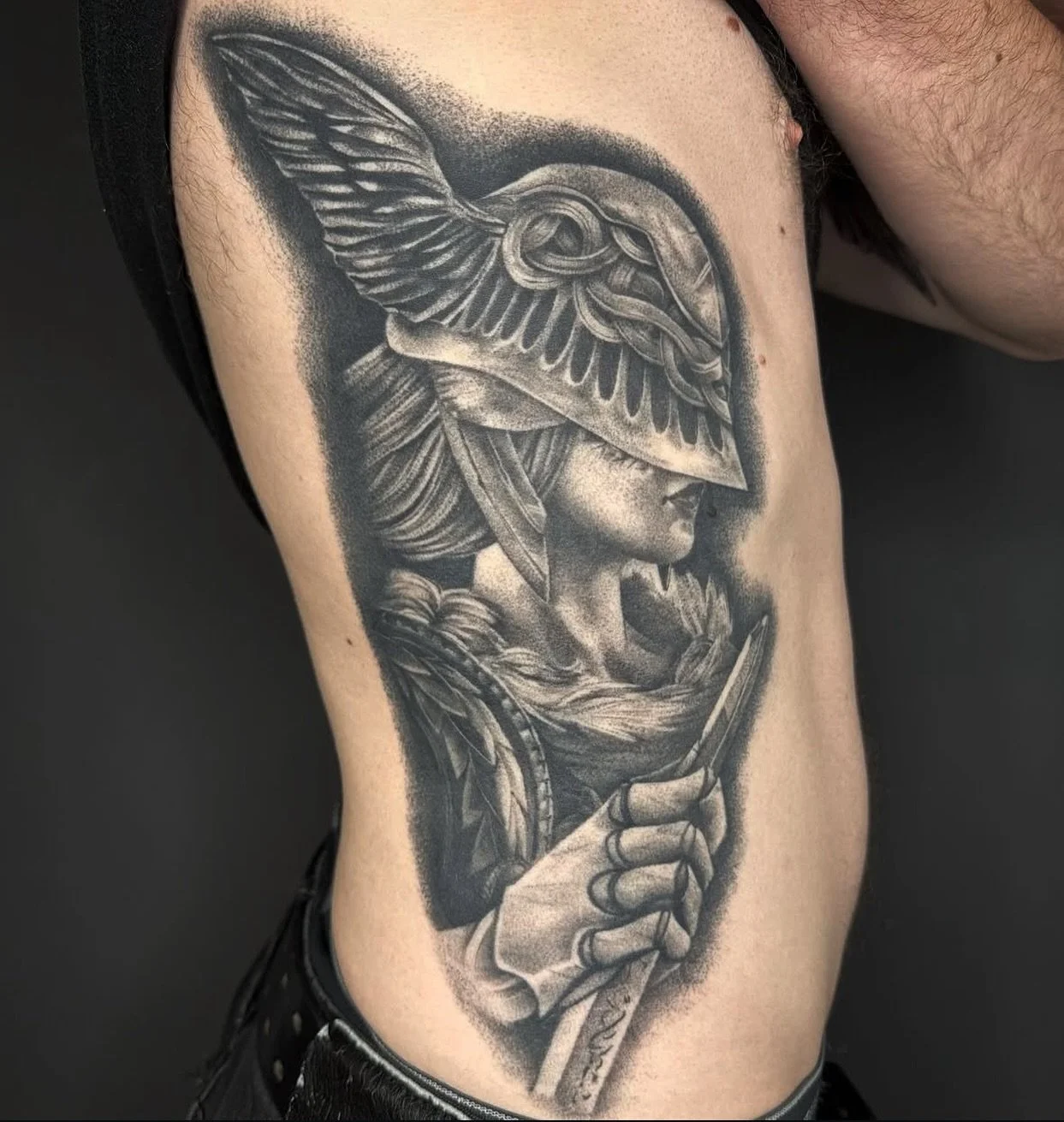 Healed Malenia piece!
Video game tattoos make me so incredibly excited and I will always be hype about designing a tattoo based off of your favorite game or series!
This Elden Ring Boss took 3, 4 hour sessions to complete in full! 
@industryinksus