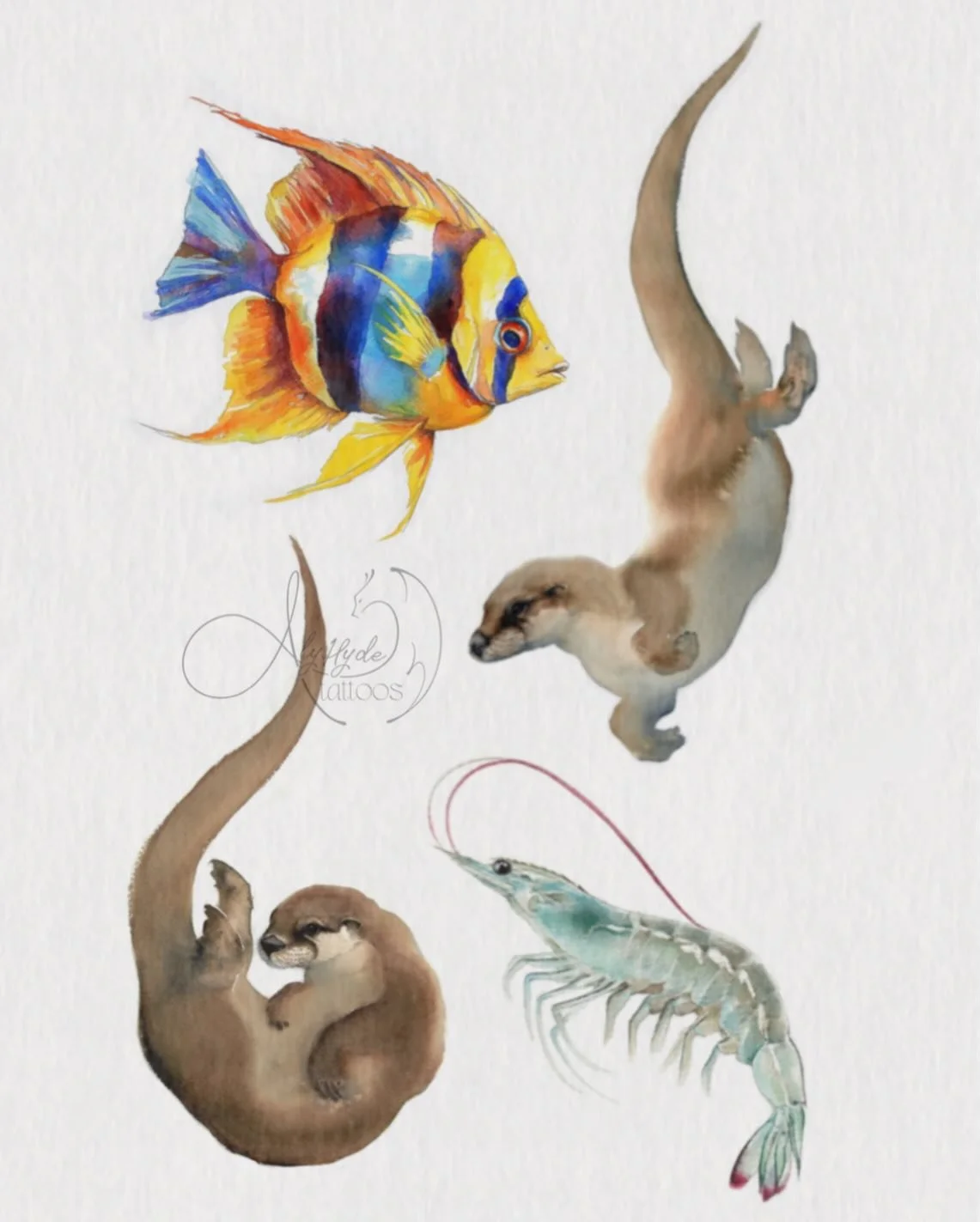 Now that the weather seems to slowly be getting ready for Spring, I can&rsquo;t help but dream about the water! 

I offer to you, some little guys that you would find swimming around - regardless of changing seasons!

These little flash pieces are of