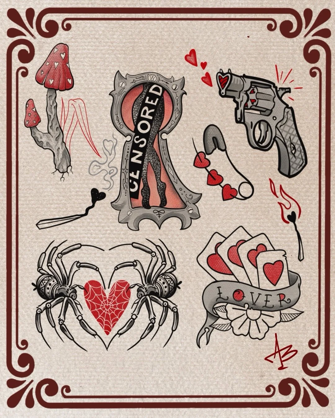 ❤️ DON&rsquo;T SAY &ldquo;MAYBE&rdquo; just get your Valentine tattoo! 14.02 @studio.zuiver
💌 DM me if you want smth from those or I can draw smth special for You
#vldrtattoo
#valentinetattoo 
#людокол