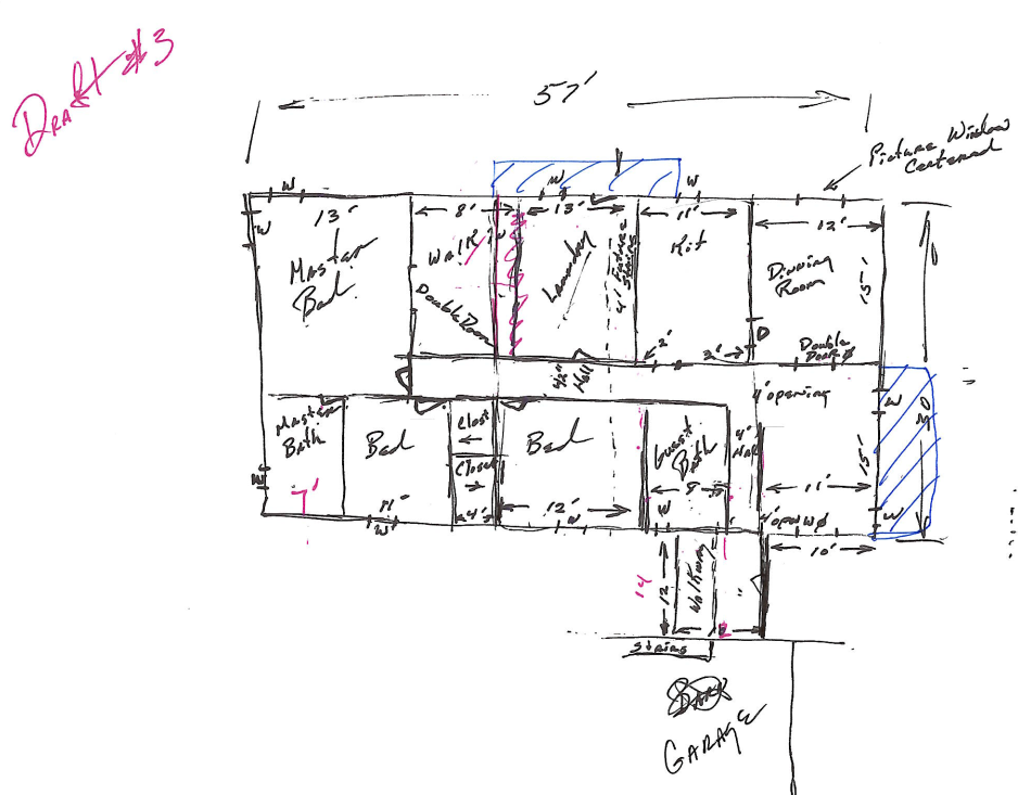 STEP #1: CLIENT'S HOME DESCRIPTION (FLOOR PLAN SKETCH)