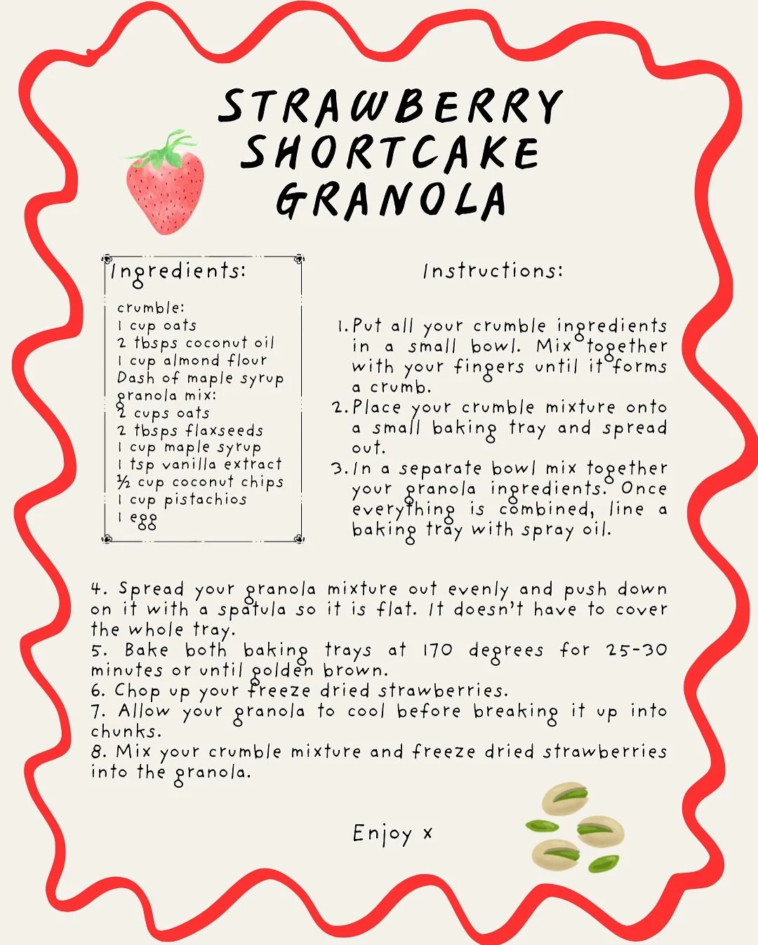 Here&rsquo;s the recipe card as promised, enjoy xx