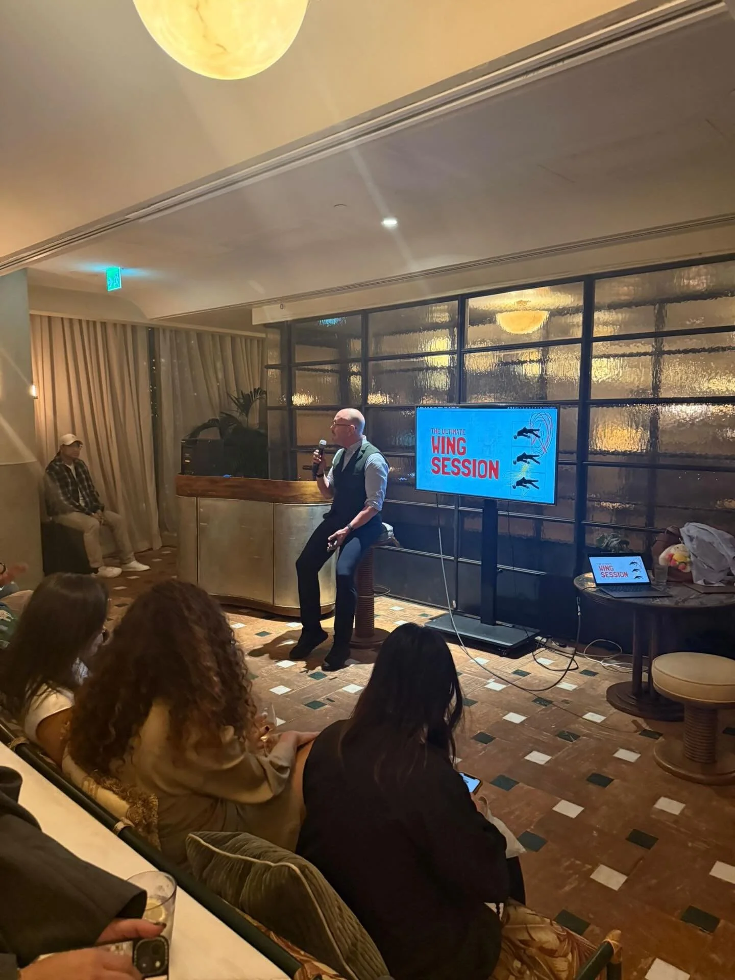 The first Ultimate Wing Session where friends pitch their friends to a room full of singles!