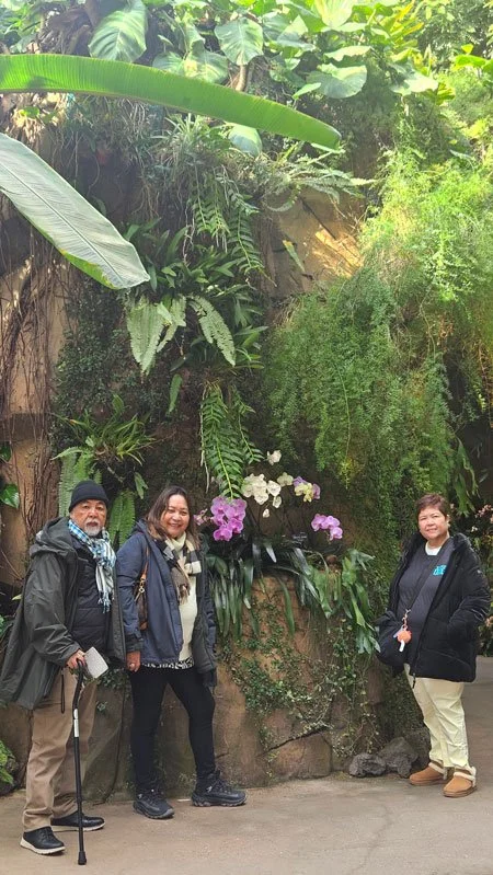 Filipino visitors enjoying peaceful garden at Seoul Botanic Park