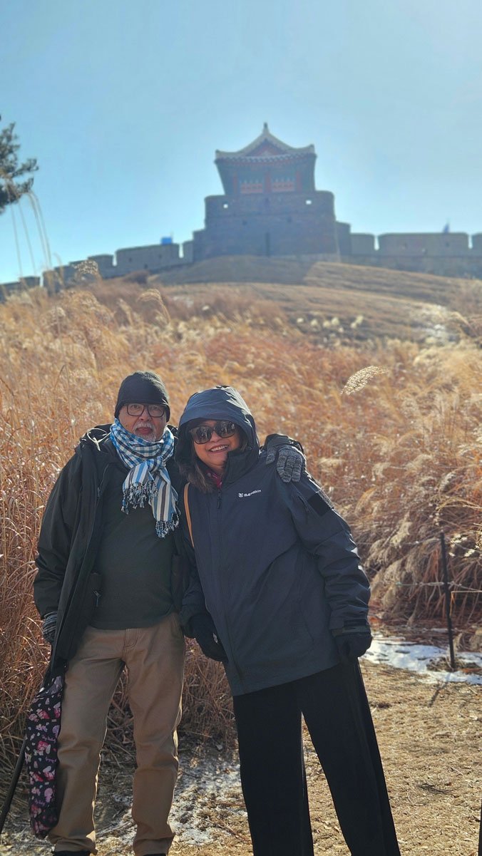 Beautiful fortress gate at Suwon Hwaseong Fortress UNESCO heritage