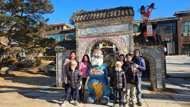 Private family experience on Nami Island, Seoul, South Korea