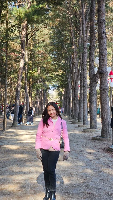 Philippine family private tour experience on Nami Island, Seoul