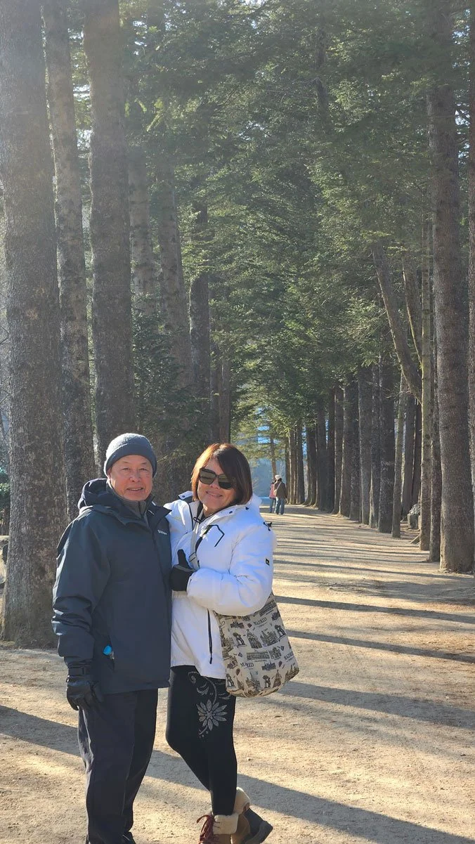 Filipino visitors enjoying nature at Nami Island Gangwon Korea
