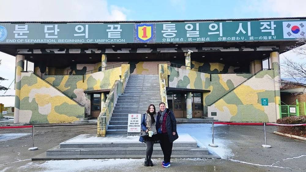 Mexico family experiencing the unique perspective at Dorasan Observatory.