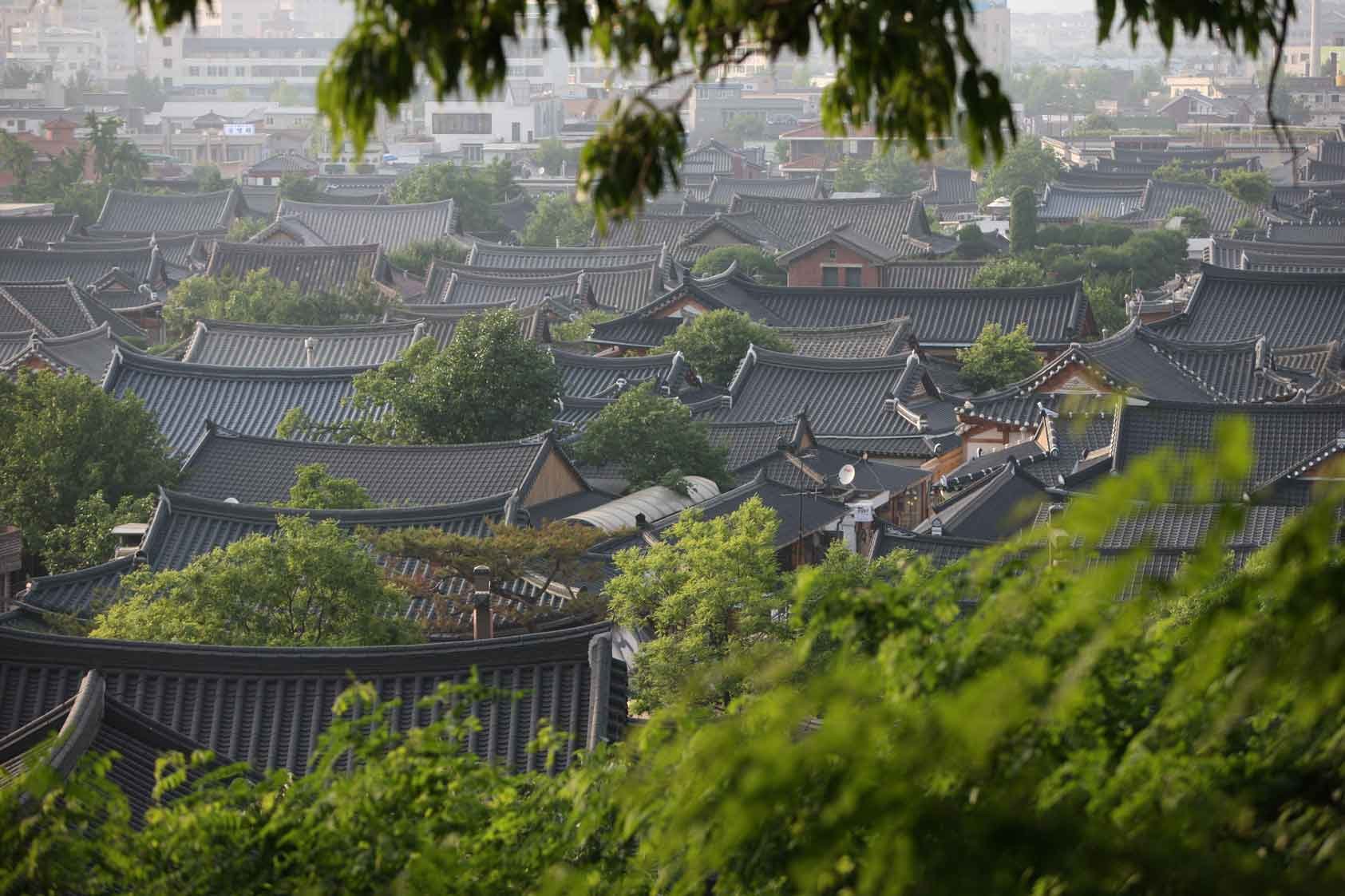 Traditional Korean houses in Jeonju Hanok Village