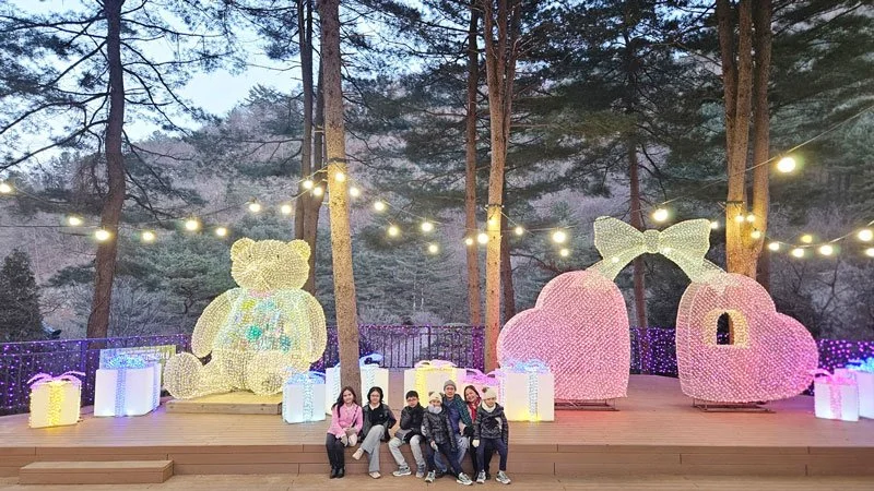 Philippine family private visit to Achimgyo Arboretum, Seoul, Korea