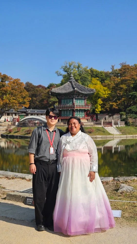 Madagascar Travelers Explore Korean Culture in Hanbok at Gyeongbokgung