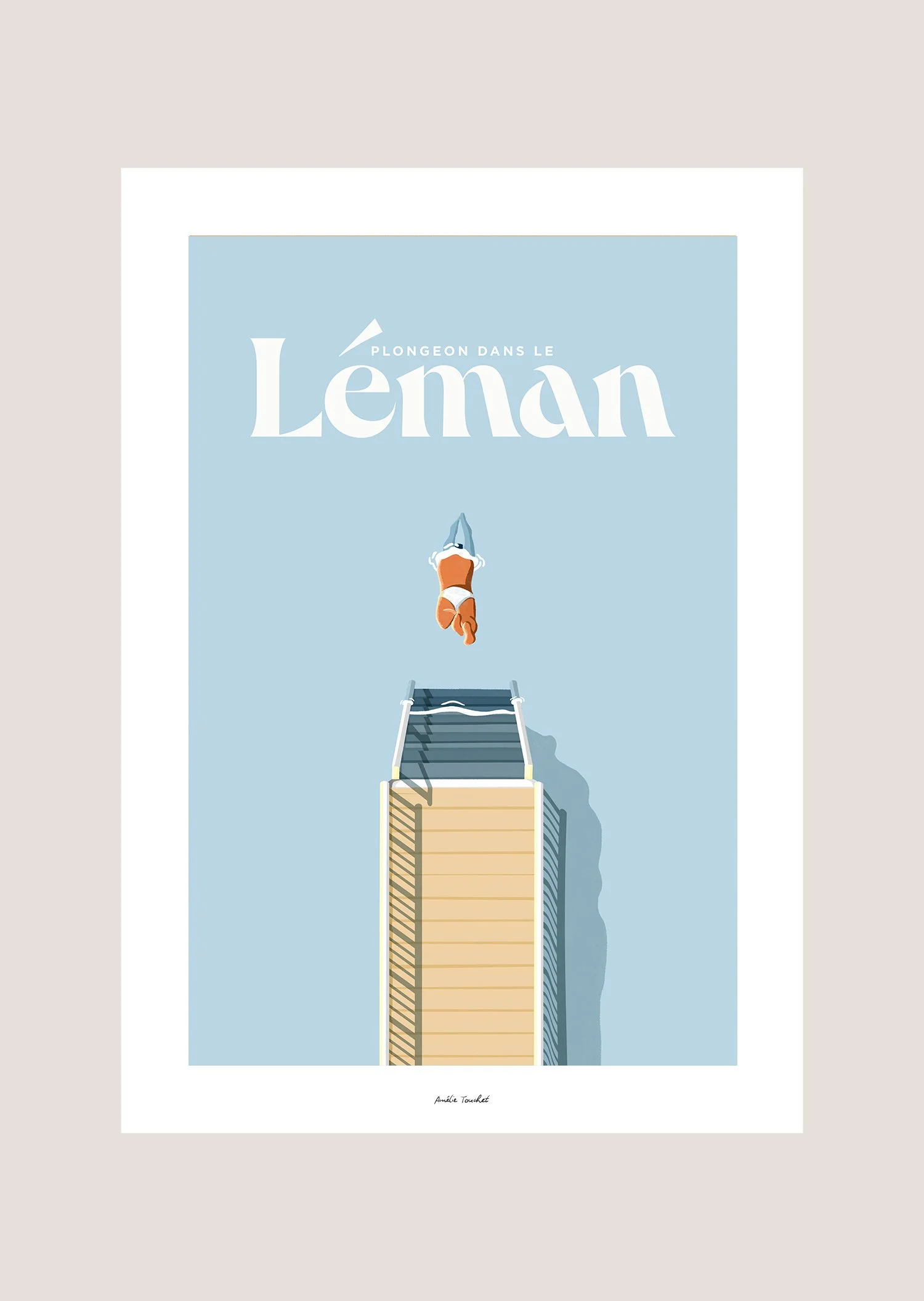 Plongeon dans le Léman