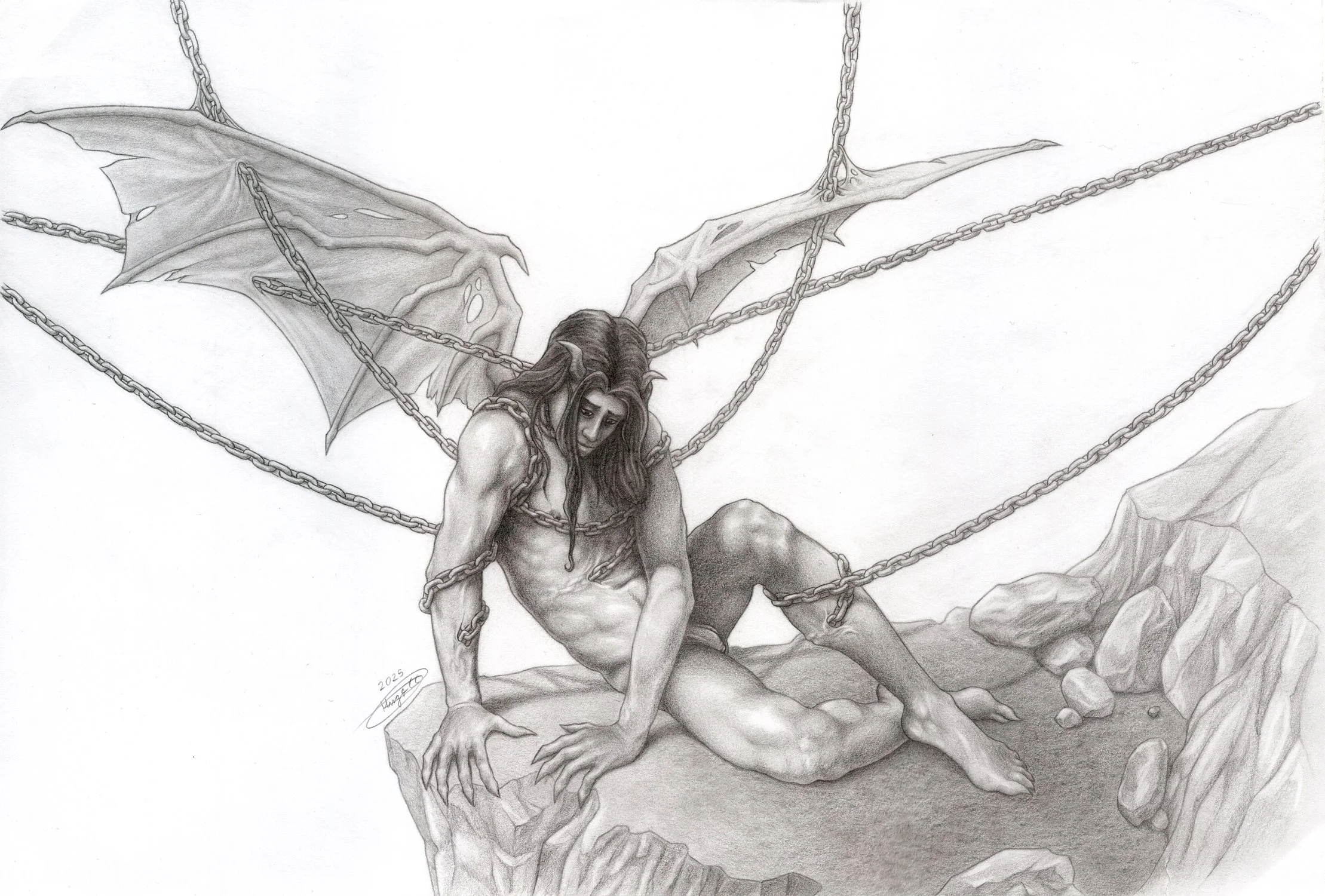 Lucifer inspi’ Roberto Ferri (por Hugo)