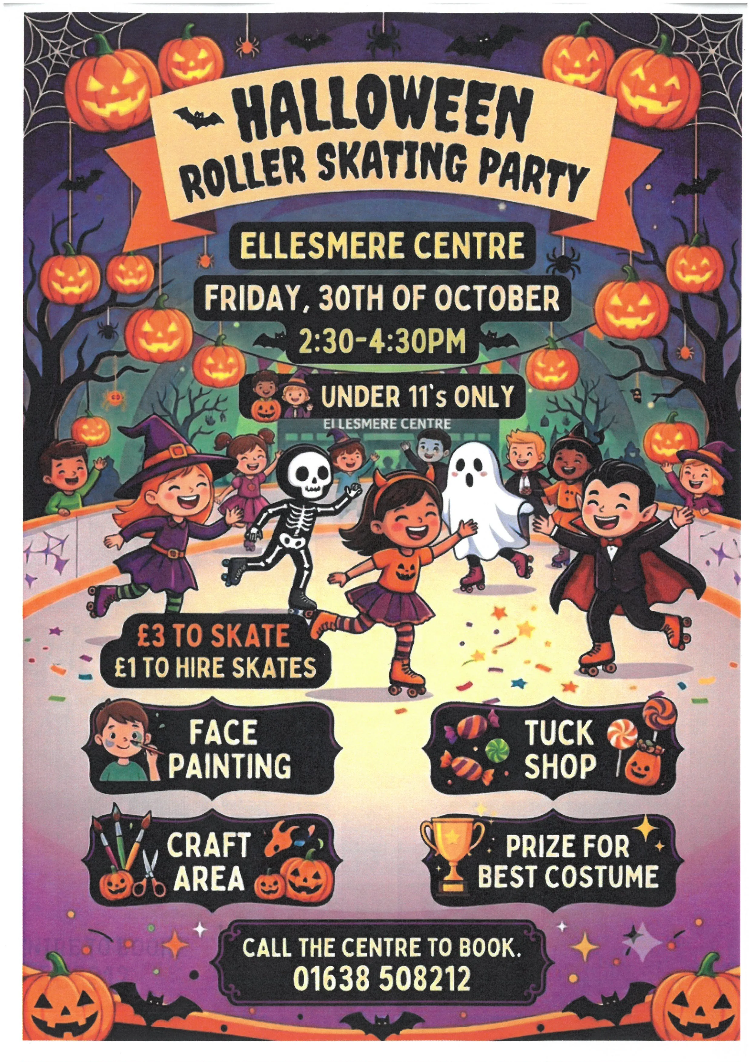 Halloween Roller Skating Party