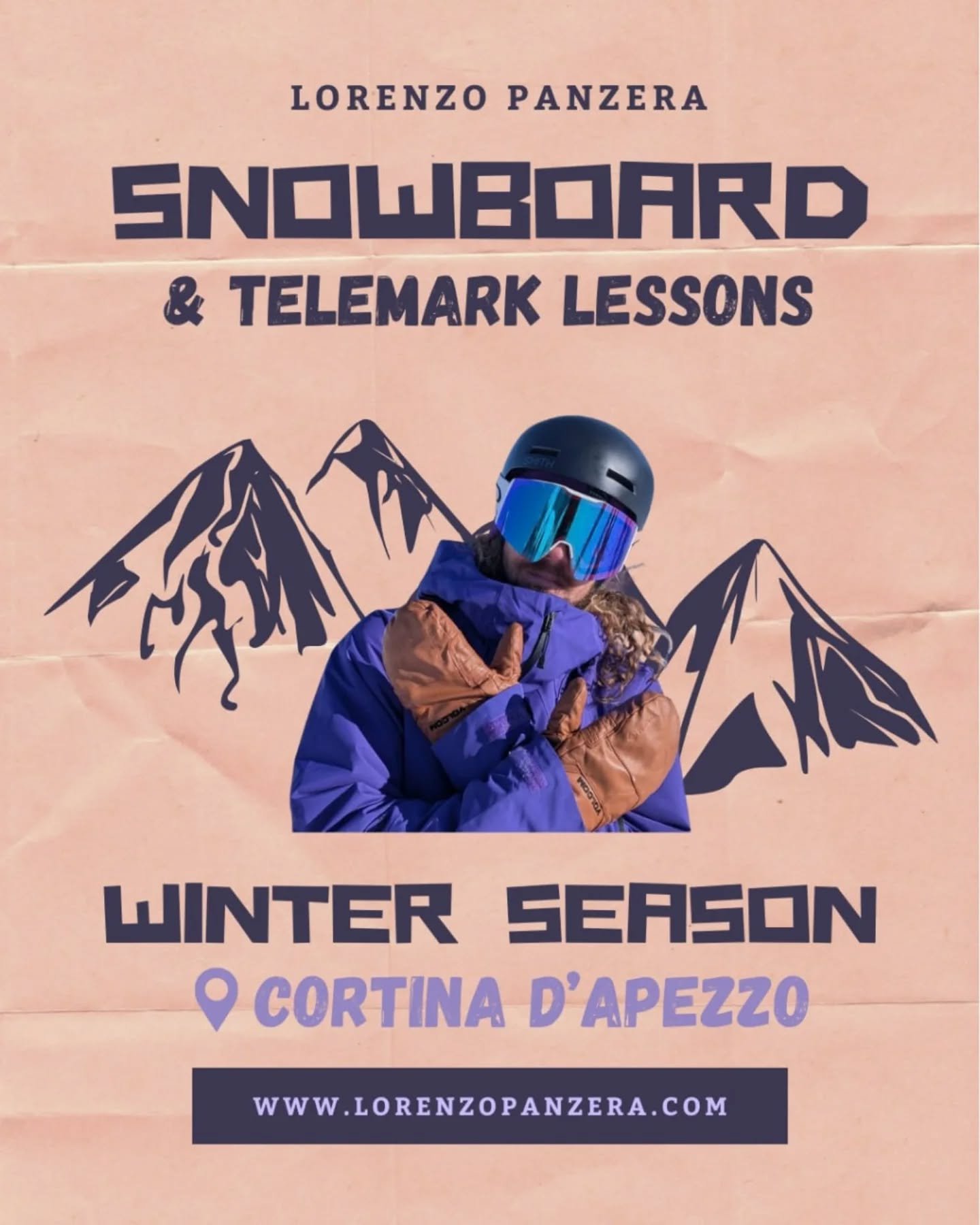 📢 WINTER IS CALLING 📢🇮🇹

Vuoi migliorare il tuo stile nello snowboard? 🏂
Vuoi scoprire l'antica disciplina del telemark? ⛷️
Oppure stai cercando qualche nuova attivit&agrave; da fare sulla neve? ⛄️
Allora sei nel post giusto!

Con me potrai impa