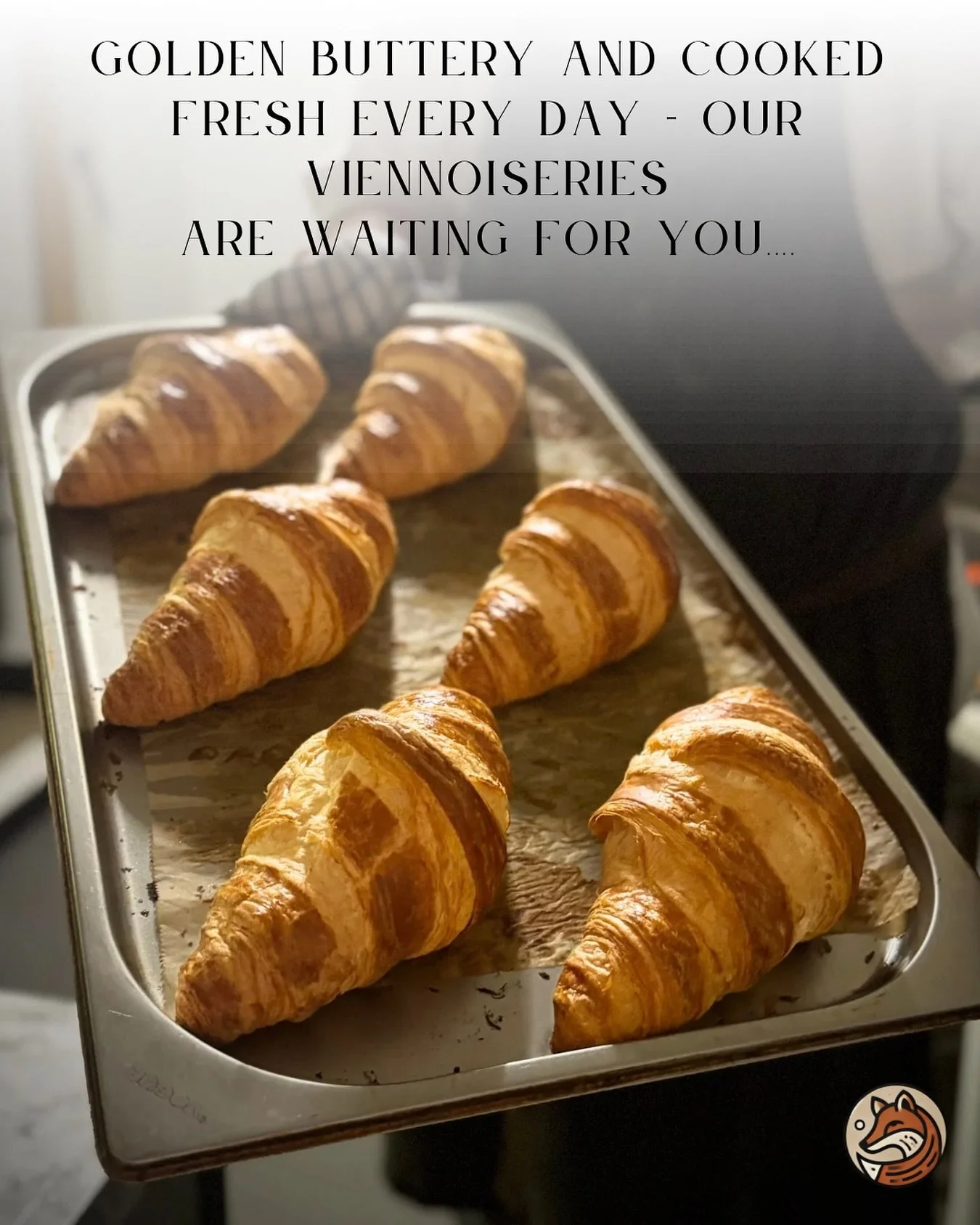 ✨ Golden, buttery, and baked fresh every day 🥐
Start your morning the Parisian way at The Crafty Fox &mdash; flaky croissants, warm coffee, and a little moment just for you.

Croissants by itself or filled with one of our fillings: bacon &amp; Brie,