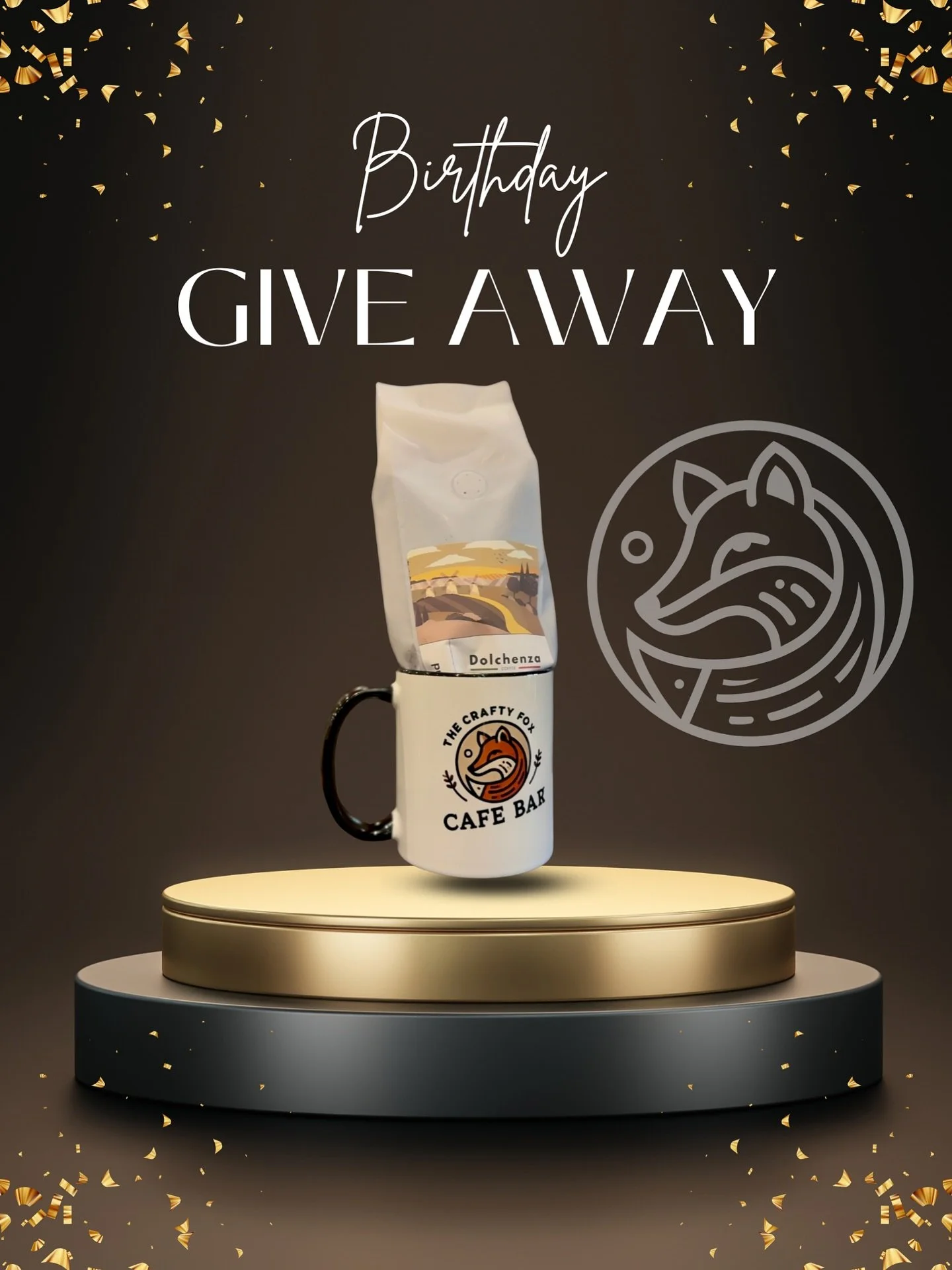 🎉 IT&rsquo;S OUR BIRTHDAY THIS SUNDAY 🎉

To celebrate, we&rsquo;re giving away a little Crafty Fox treat 🦊☕

WIN:
✨ A Crafty Fox mug
✨ A bag of our coffee beans
✨ A &pound;10 gift Voucher

To enter:
1️⃣ Like this post
2️⃣ Comment 🎉 below

Winner 