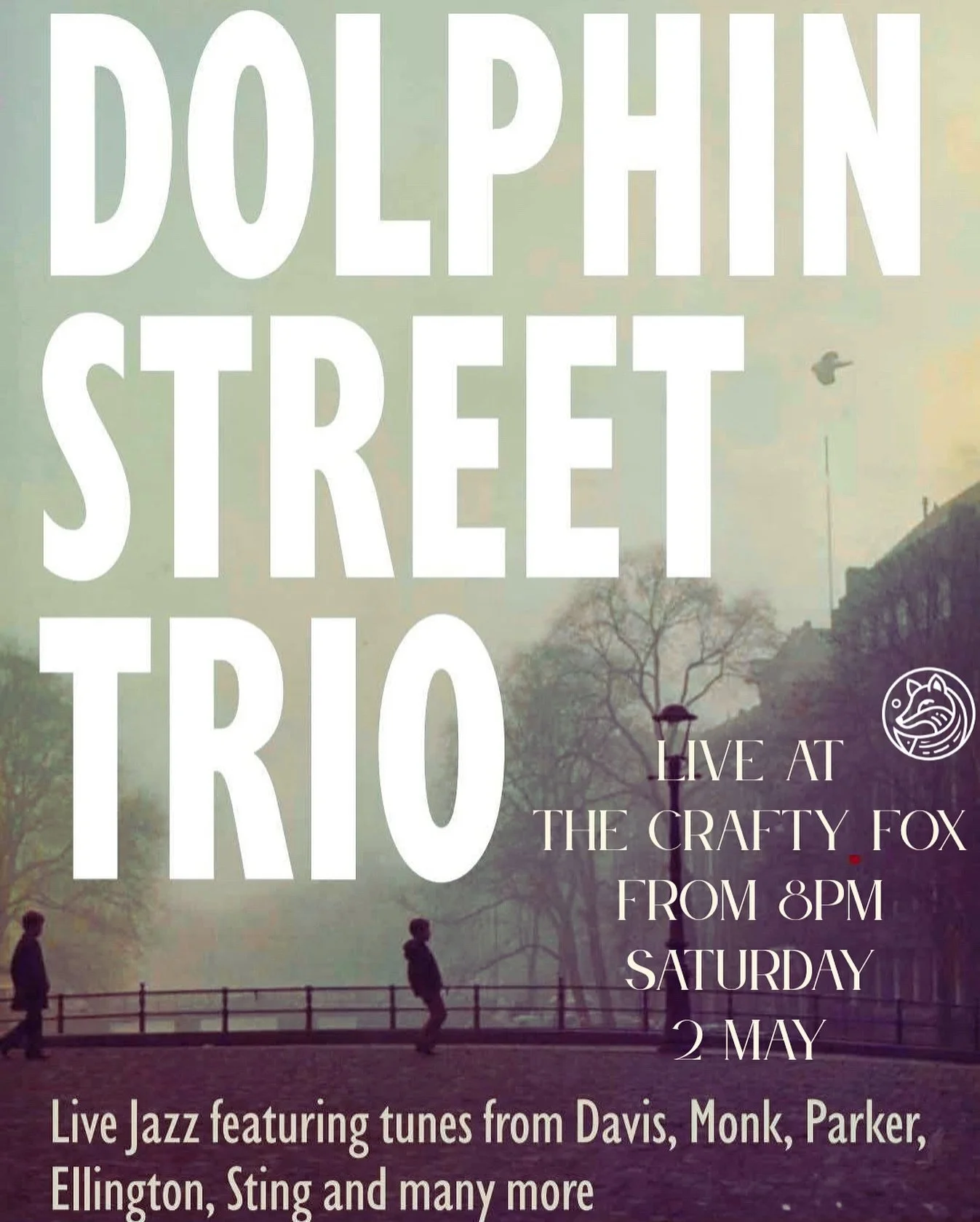An evening of live jazz at The Crafty Fox.

The Dolphin Street Trio brings classic standards and timeless sound to Saturday night.

From 8pm &bull; Free entry

#ipswich #livemusicipswich #livejazz #jazznight #jazzlounge #acousticvibes #cocktailbar #w