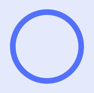 Blue circle on a light blue background