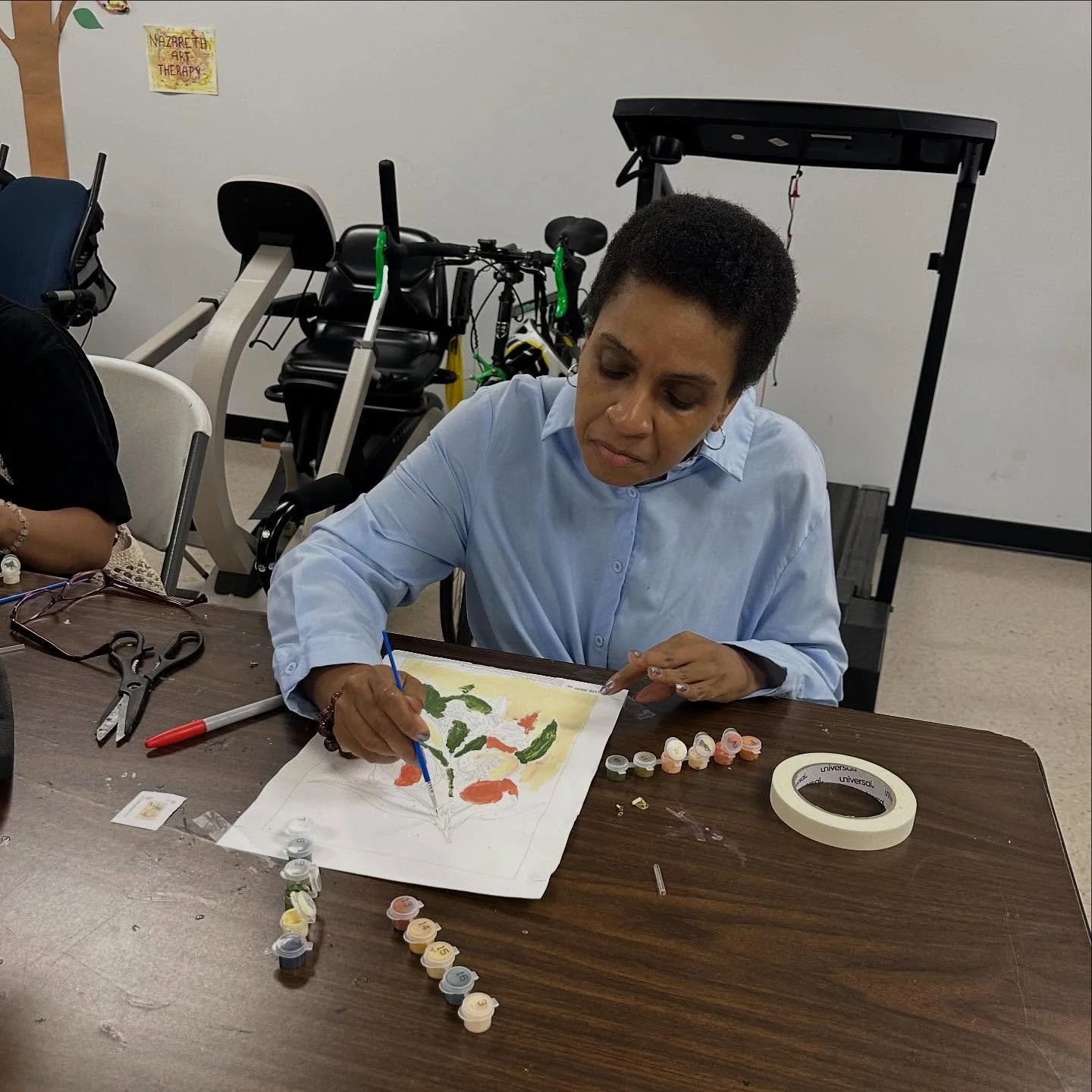 Art time is the best time 🎨 Some participants recently had fun coloring and trying the painting by the numbers sheets. We love to see participants exploring artistic ways to relax and unwind.