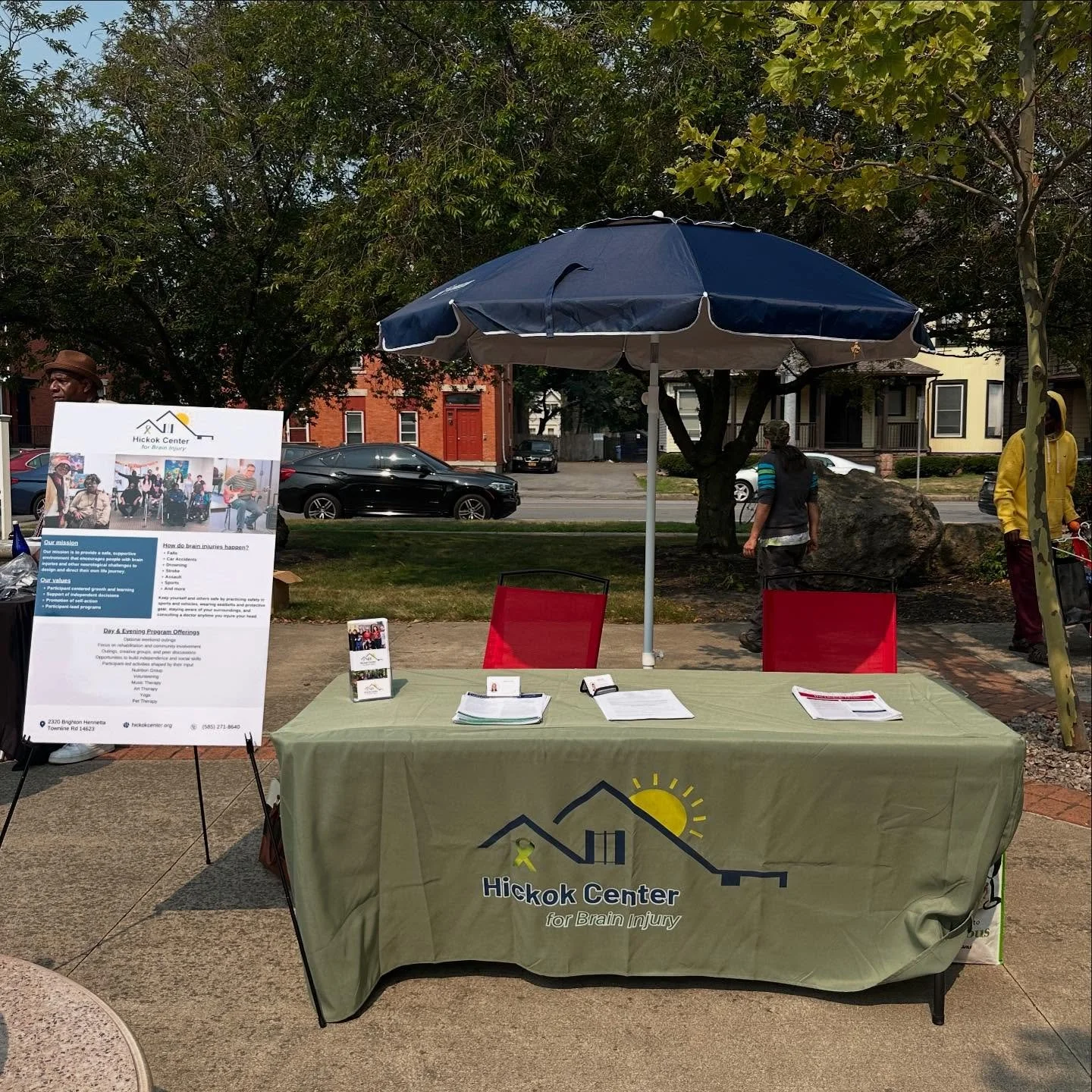 The Hickok Center had a great time at Health Reach&rsquo;s 3rd Annual Health Fair! 
Two of our team members: Lauren, Director of Program Development and Training, and Ana, Fundraising Coordinator, had great conversations about the services that the H