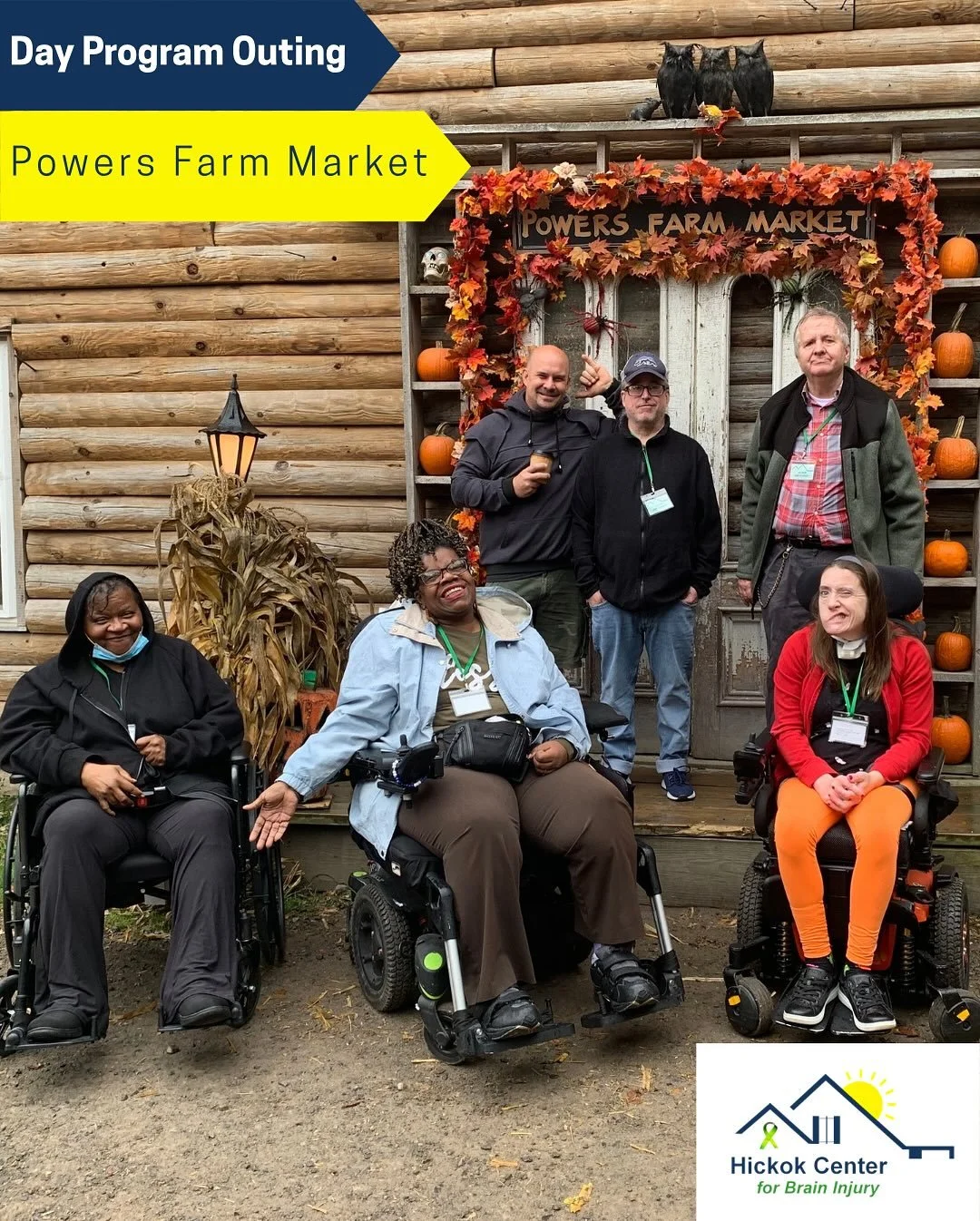 The Hickok Center has a great time at Powers Farm Market this past Tuesday! We loved seeing so many smiles from the participants as they checked out the pumpkins, farm animals, and fall treats! 🍁 🎃🤎