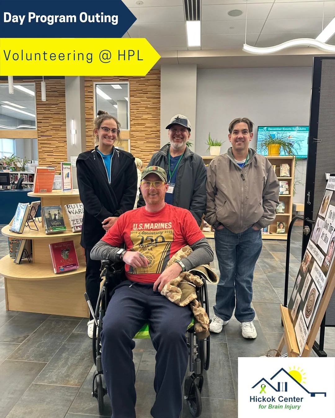We had such a fun time volunteering at Henrietta Public Library last week! DSP Alex took participants to volunteer their time cleaning up the meeting and kids room, ensuring they were sparkly clean for the next group! 📖 
We also enjoyed checking out