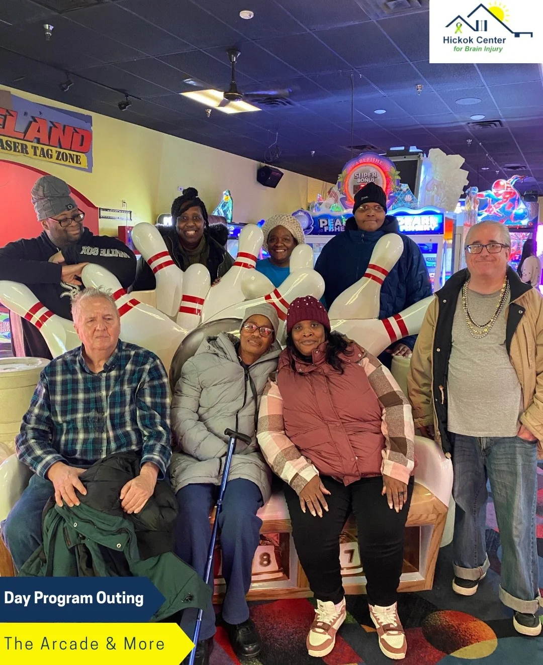 A day of adventure for the Hickok Center for Brain Injury crew 💙💚

This past weekend we kicked things off with lunch at McDonald&rsquo;s before heading to Canandaigua for the Fire &amp; Ice Festival! When the weather got a little too cold, we warme